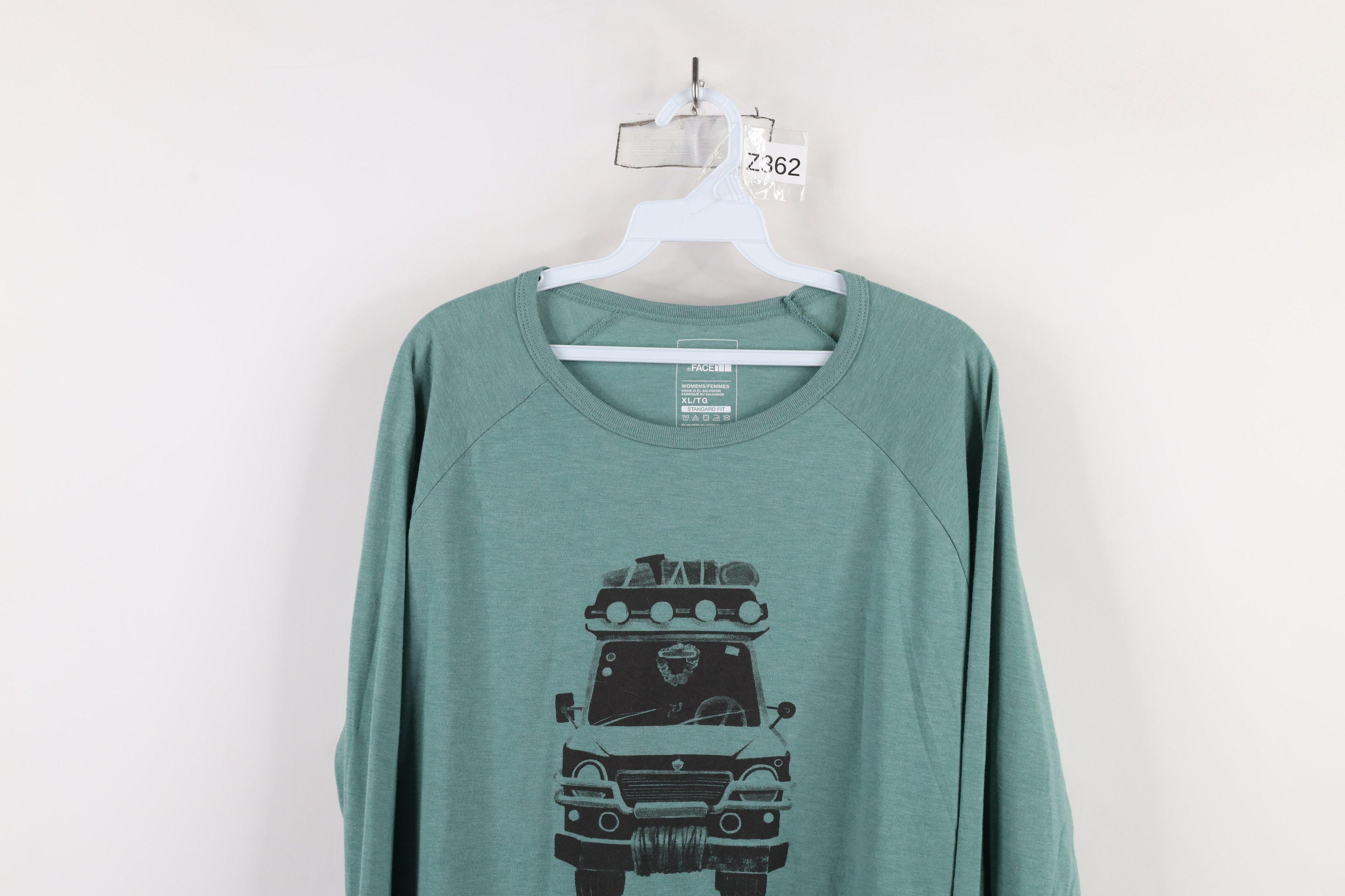 The North Face × Vintage The North Face Van Jersey Knit Long Sleeve T-Shirt Green Size XL / US 12-14 / IT 48-50 - 2 Thumbnail