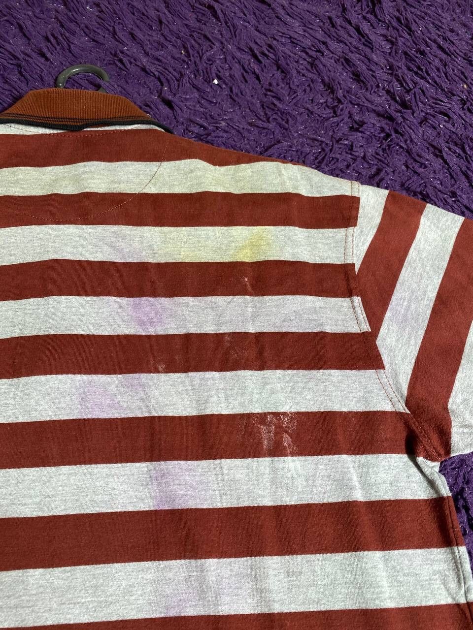 Polo Ralph Lauren × Vintage Vintage Striped Polo Ralph Lauren Shirt basic logo polo Size US L / EU 52-54 / 3 - 4 Thumbnail