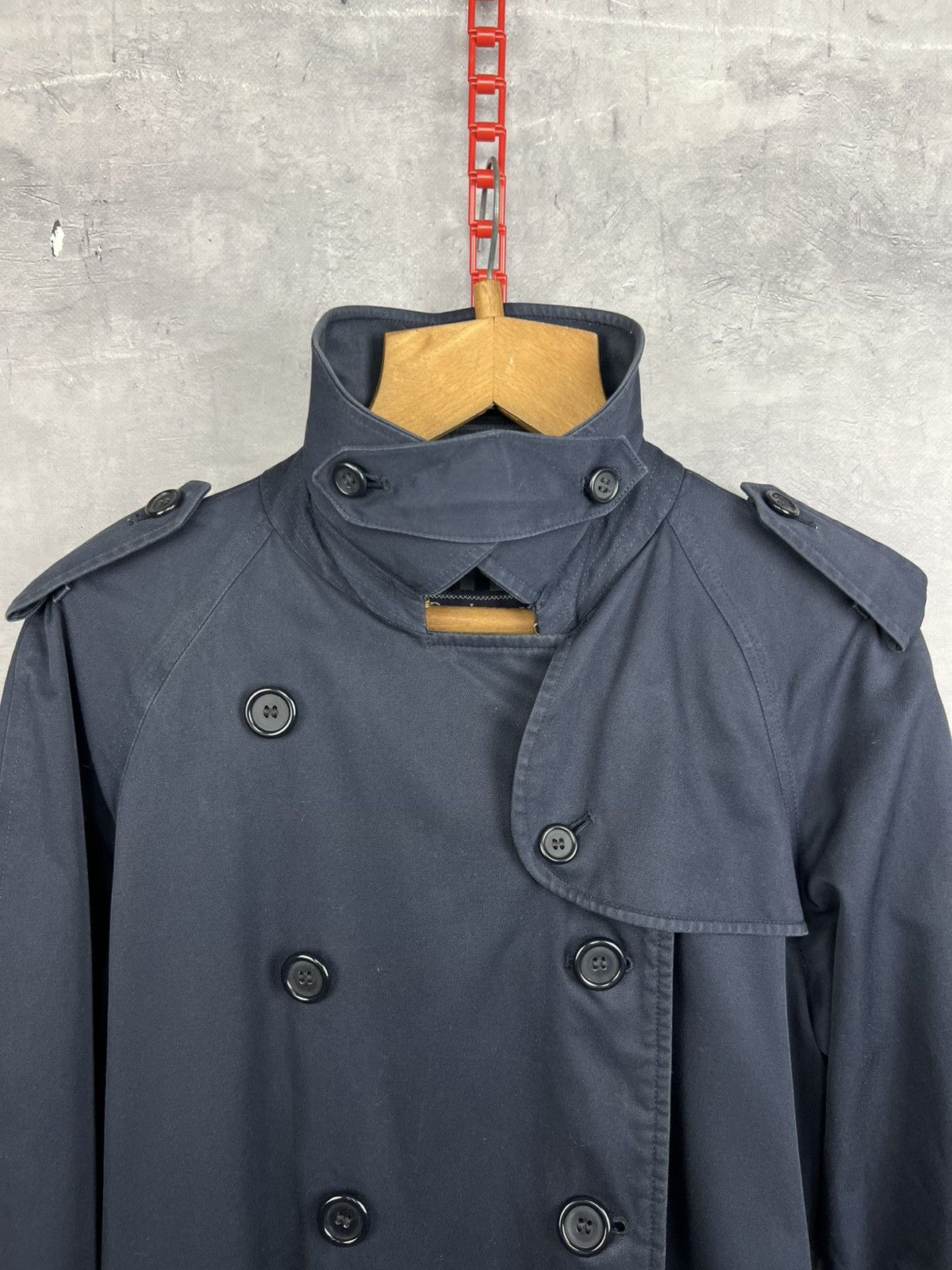 Burberry Vintage Burberrys Nova Check Double Breasted Trench Coat 10 Size M / US 6-8 / IT 42-44 - 14 Thumbnail
