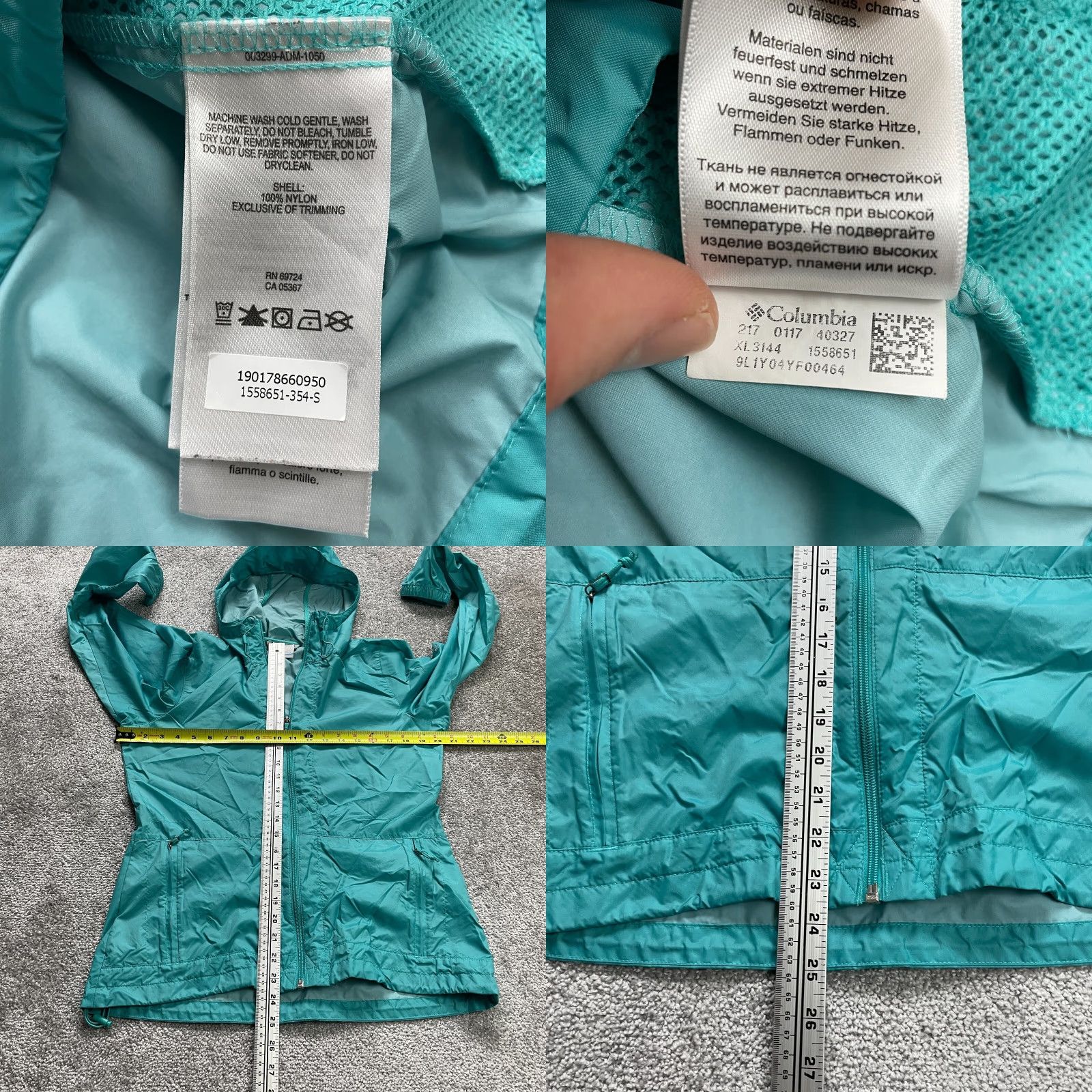 Vintage Columbia Jacket Womens Small Blue Full Zip Lightweight Windbreaker Size S / US 4 / IT 40 - 8 Thumbnail