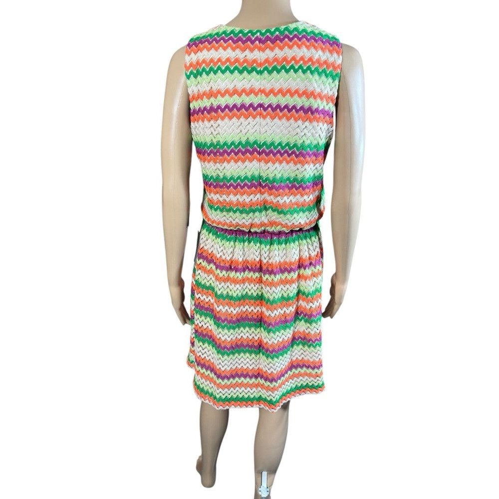 Vince Camuto NWT New $128 Vince Camuto Zigzag Stripe Sleeveless Knit Dre Size M / US 6-8 / IT 42-44 - 4 Thumbnail