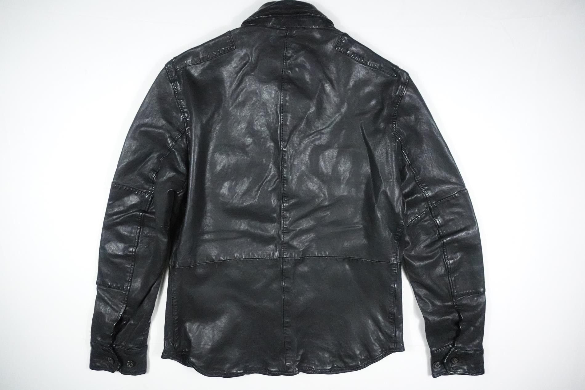 Polo Ralph Lauren Polo Ralph Lauren Jacket Overshirt Leather Moto NWT M Size US M / EU 48-50 / 2 - 2 Thumbnail