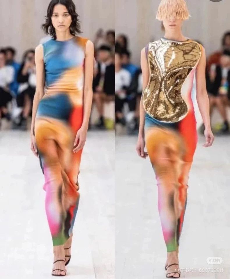 Other LOEWE The stained dress Size S / US 4 / IT 40 - 9 Thumbnail