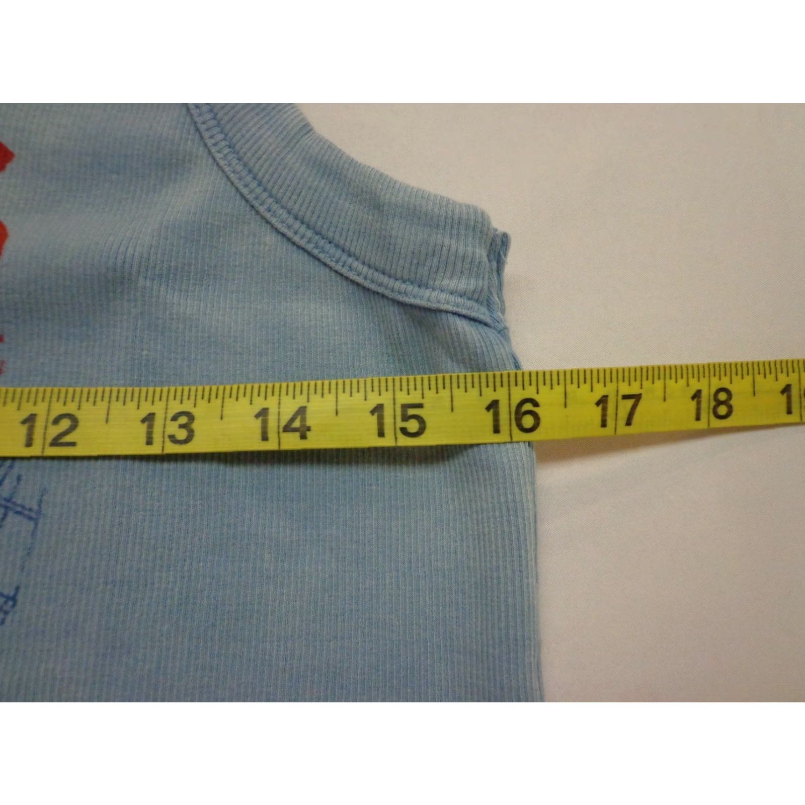 Vintage JAWS Amity Island Women's Juniors Tank Top Sleeveless Shirt L Blue 95% Cotton 5% Spandex Tank Top NEW Size L / US 10 / IT 46 - 4 Thumbnail
