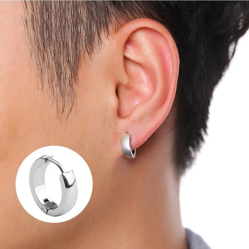 Jewelry Circle Hoop Earrings Classic huggie ear Minimalist Jewelry Size ONE SIZE - 2 Thumbnail