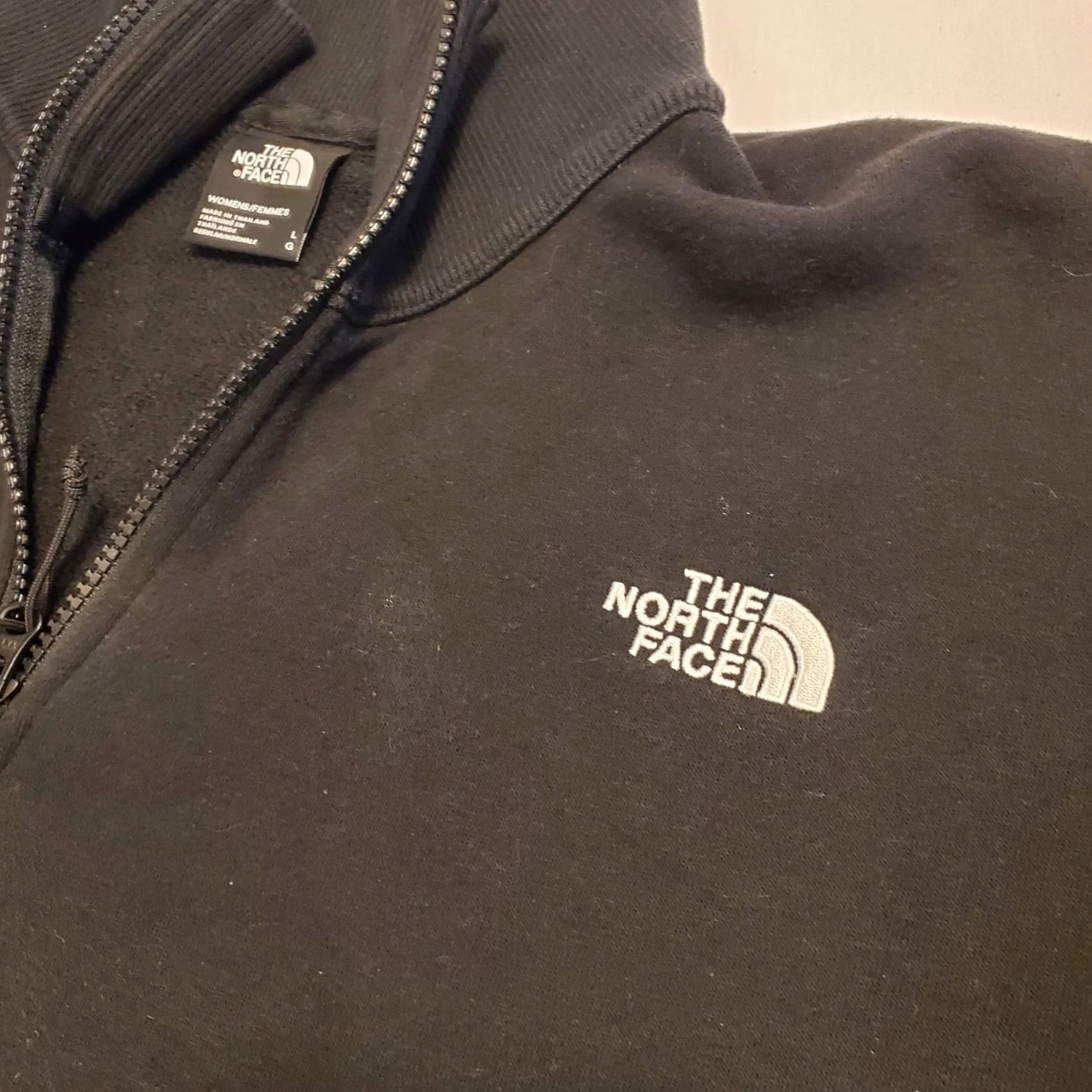 The North Face The North Face Womens Pullover Sweatshirt Cropped Top Size Large Black Size L / US 10 / IT 46 - 3 Thumbnail