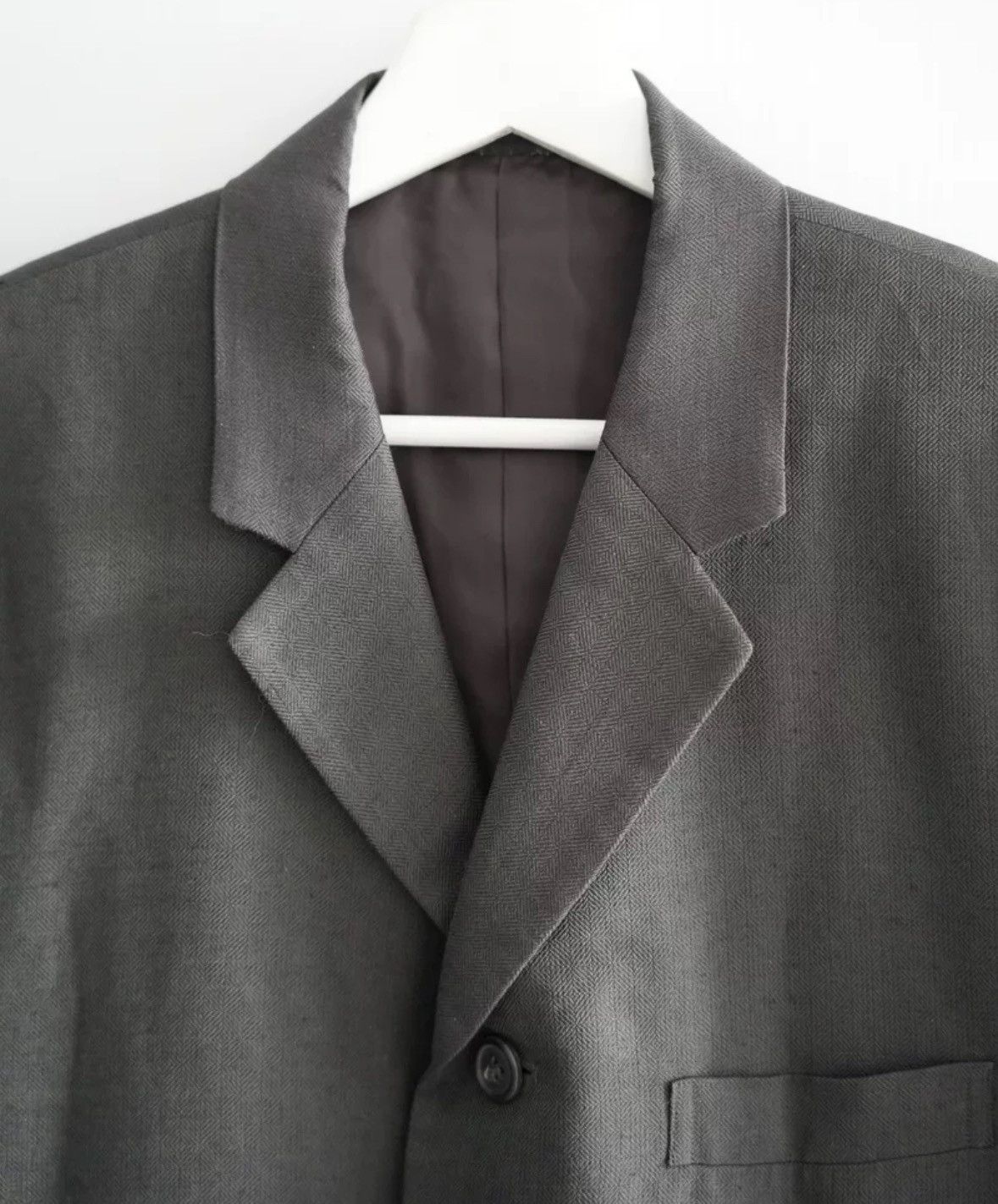 Yohji Yamamoto Yohji Yamamoto 80s Fishbone Jade Worm Suit 2412-Nextarrow Size US M / EU 48-50 / 2 - 3 Thumbnail