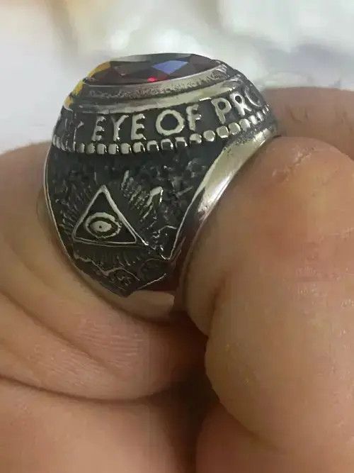 Other Unique Stone Ring Steel Retro Jewelry Size ONE SIZE - 4 Thumbnail
