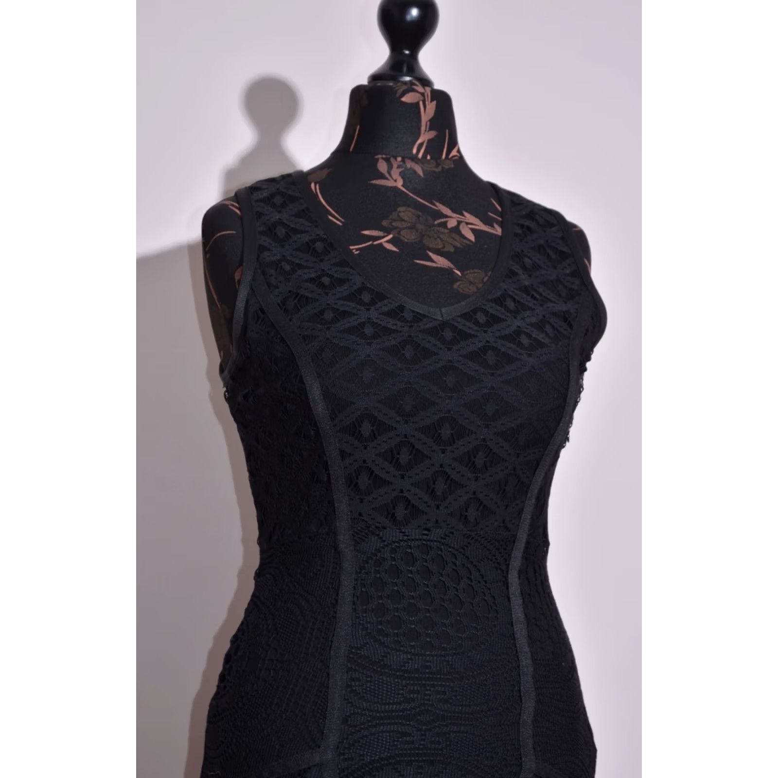 Desigual Desigual bu Lacroix Women's Black Lace Dress Sleeveless Lined Size M Dress Women's Black Lace Sleeveless Lined M Size M / US 6-8 / IT 42-44 - 3 Thumbnail