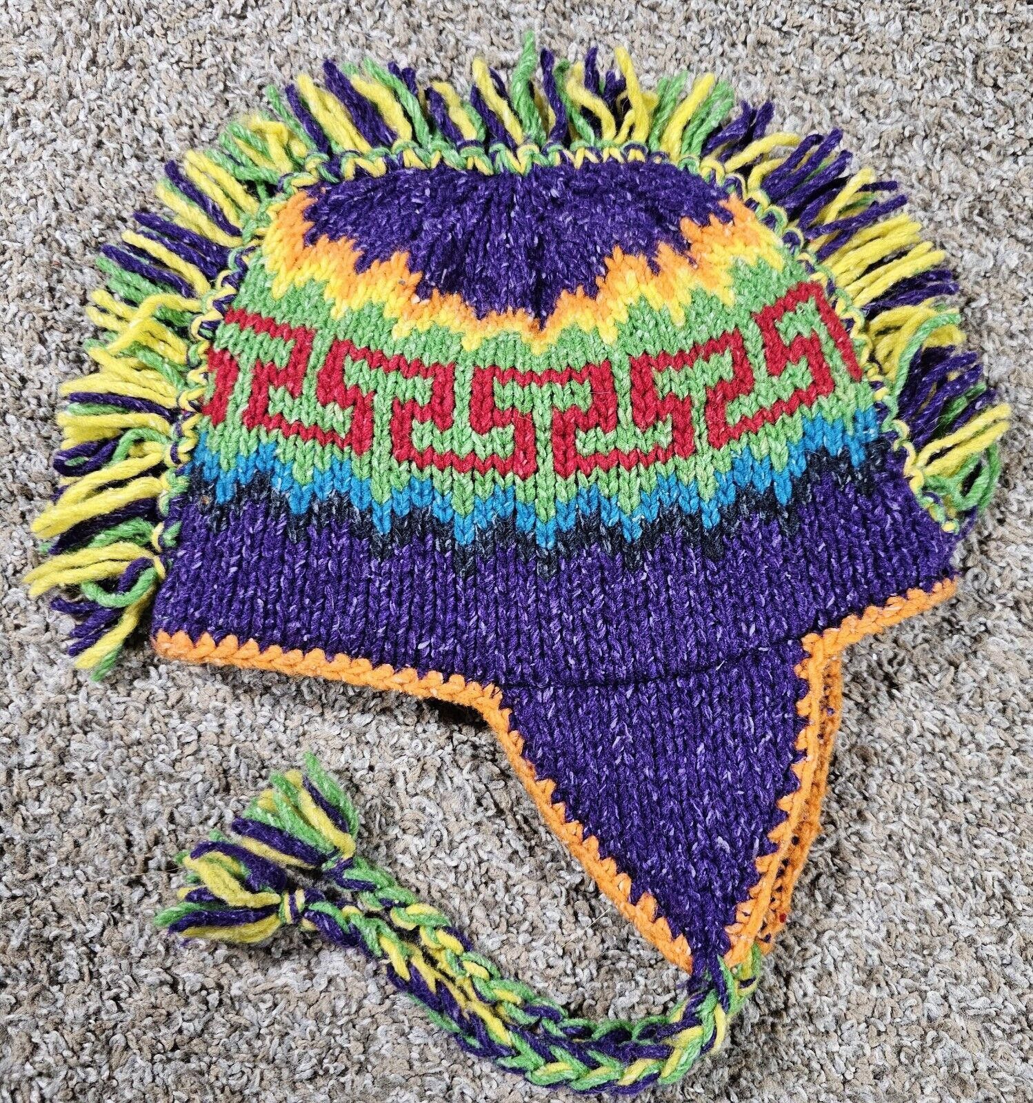Designer E.c.c. Handmade Mohawk Winter Hat Ear Flaps Made in Ecuador Size ONE SIZE - 1 Thumbnail
