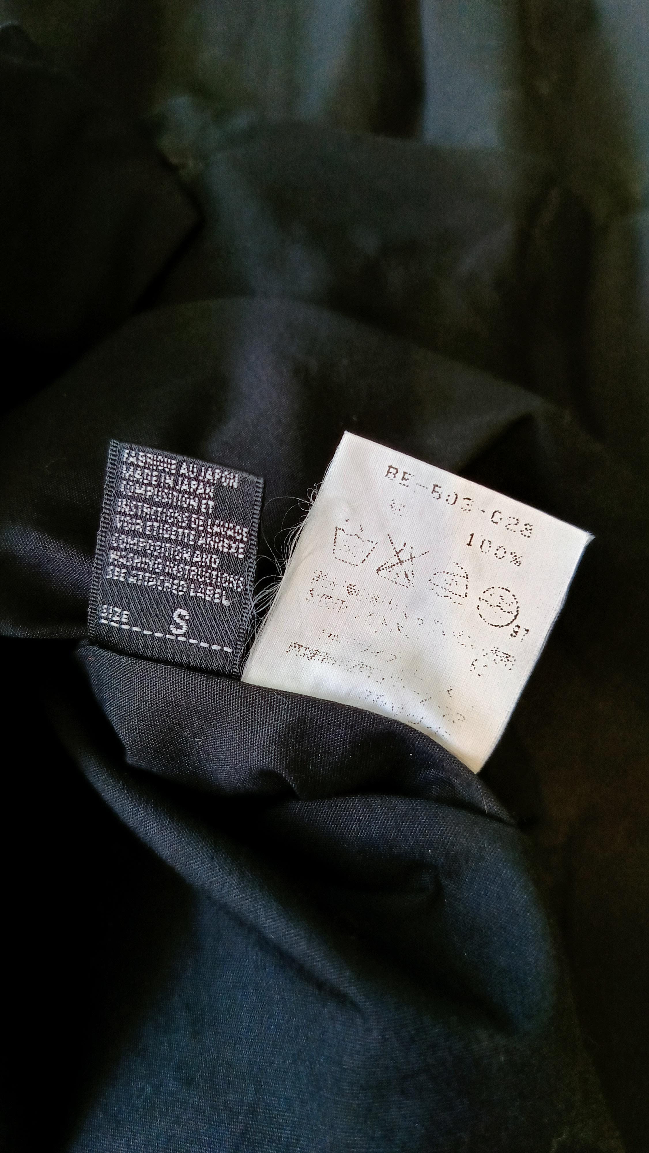 Yohji Yamamoto Yohji Yamamoto Y's bis LIMI Japan black wide shoulder shirt Size S / US 4 / IT 40 - 16 Thumbnail