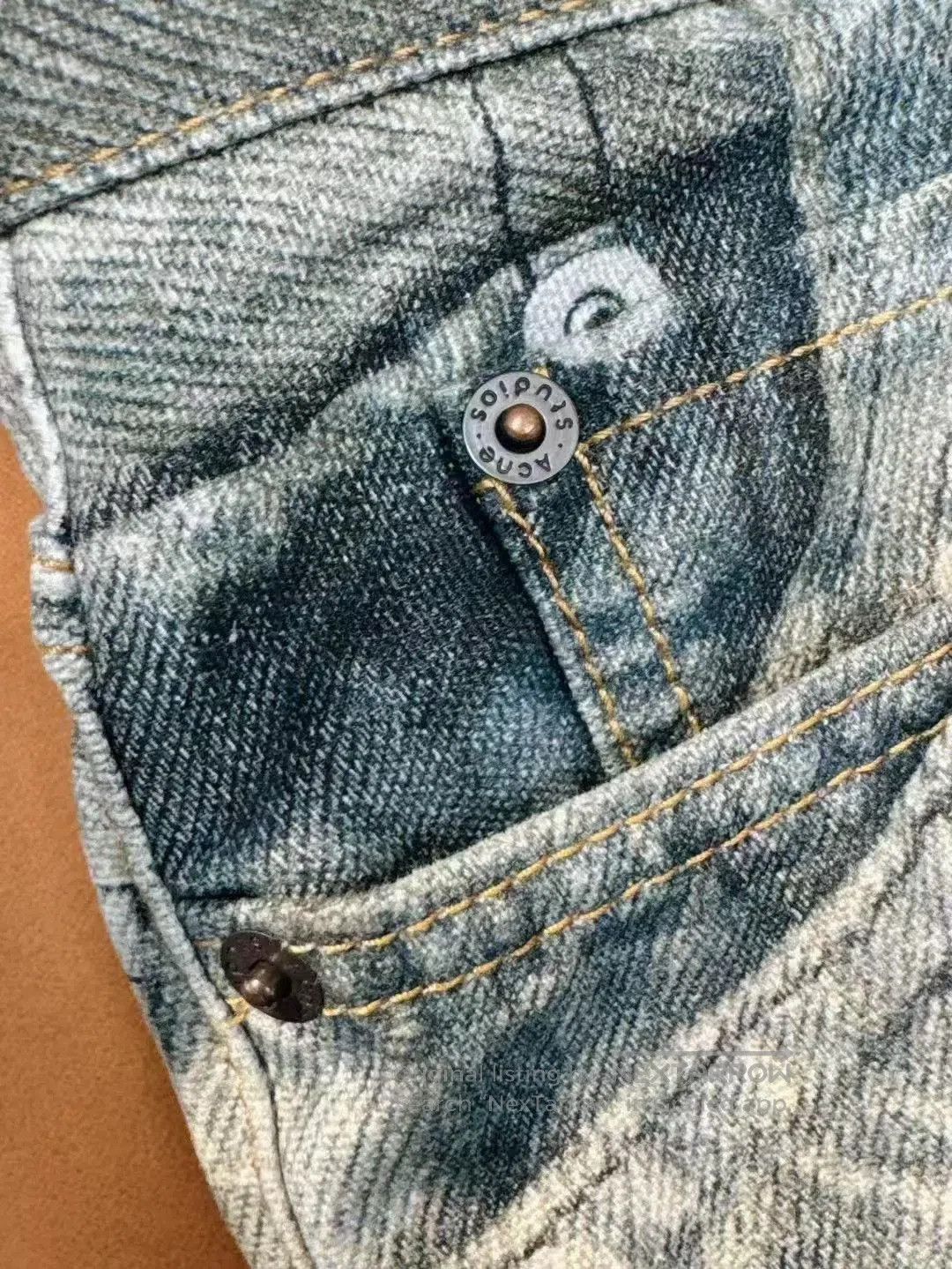 Acne Studios Acne Studios 1981 Splatter 3D Print Jeans. Size US 34 / EU 50 - 5 Thumbnail