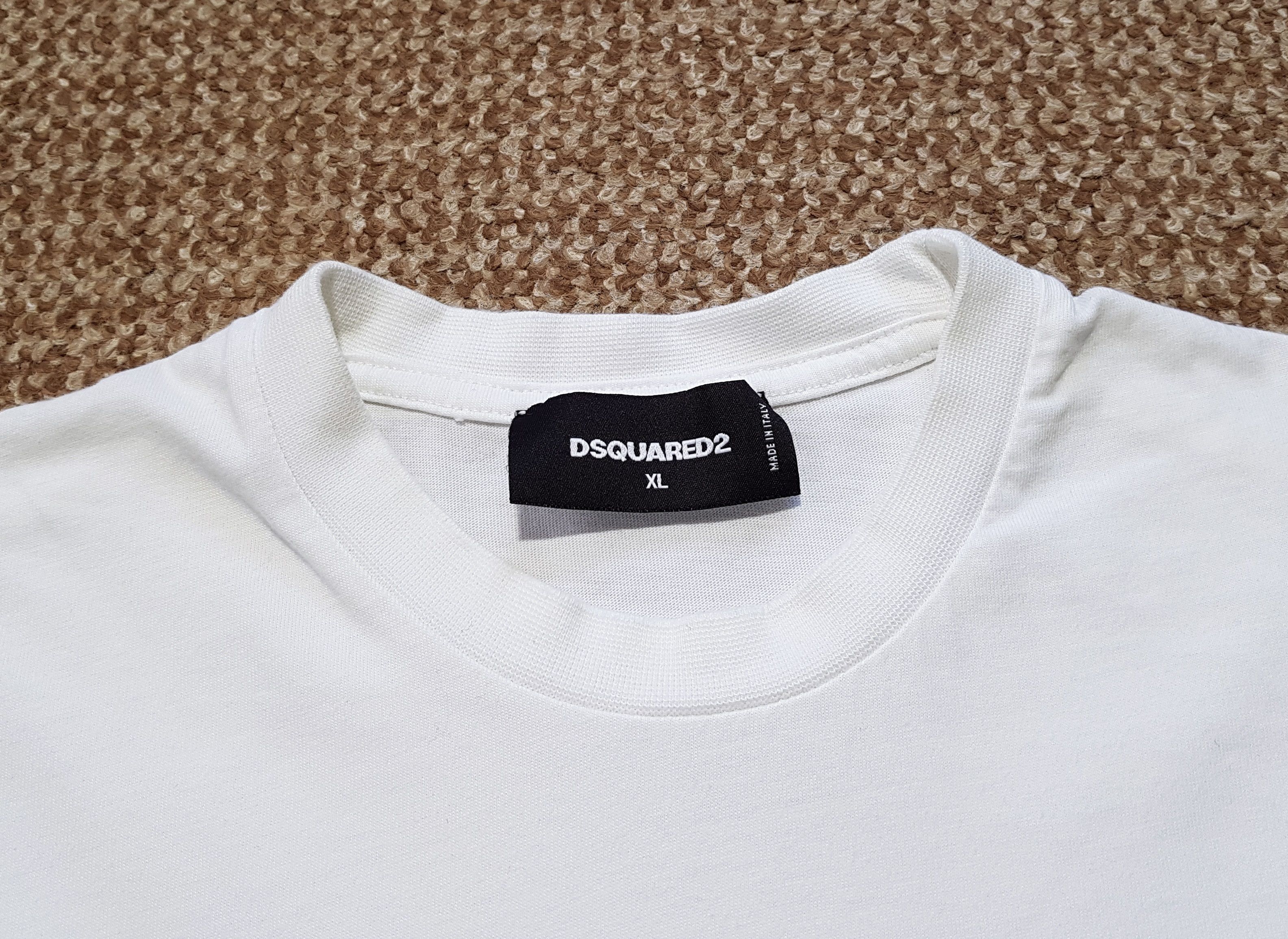 Dsquared2 DSQUARED2 Icon Outline Logo Cotton T-Shirt Tee sz XL Size US XL / EU 56 / 4 - 6 Thumbnail