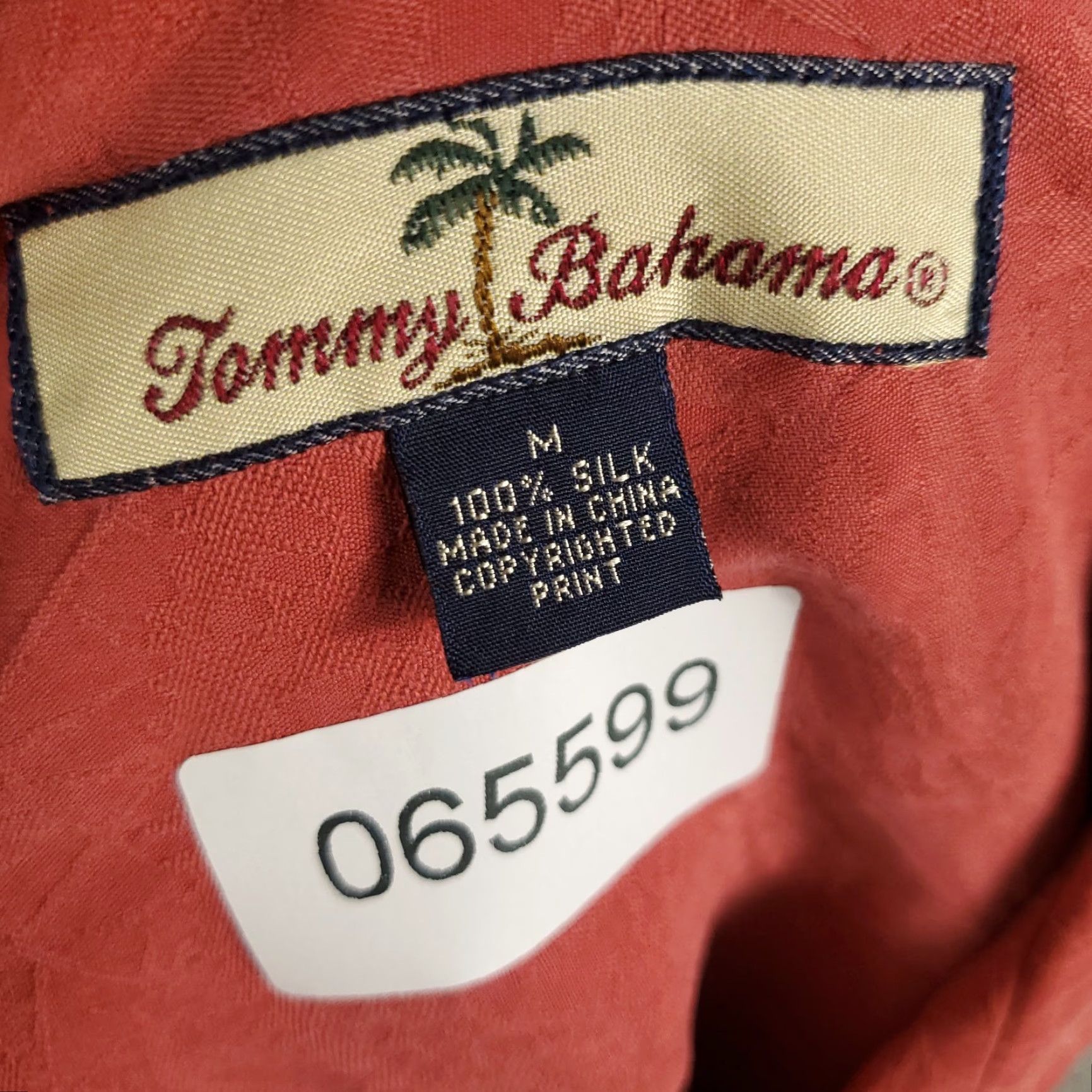 Tommy Bahama Tommy Bahama Shirt Medium Red Silk Hawaiian Button Up Short Sleeve Mens Size US M / EU 48-50 / 2 - 6 Thumbnail