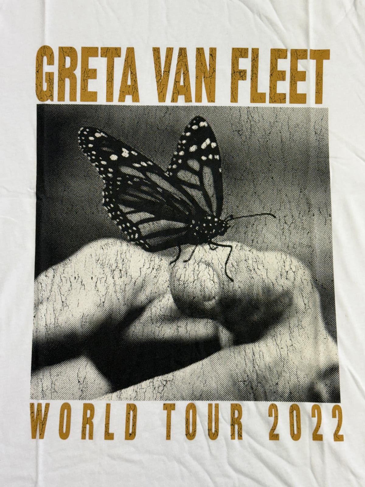 Designer Greta Van Fleet T-shirt Tour Butterfly 2022 Tee - L Size US L / EU 52-54 / 3 - 3 Thumbnail