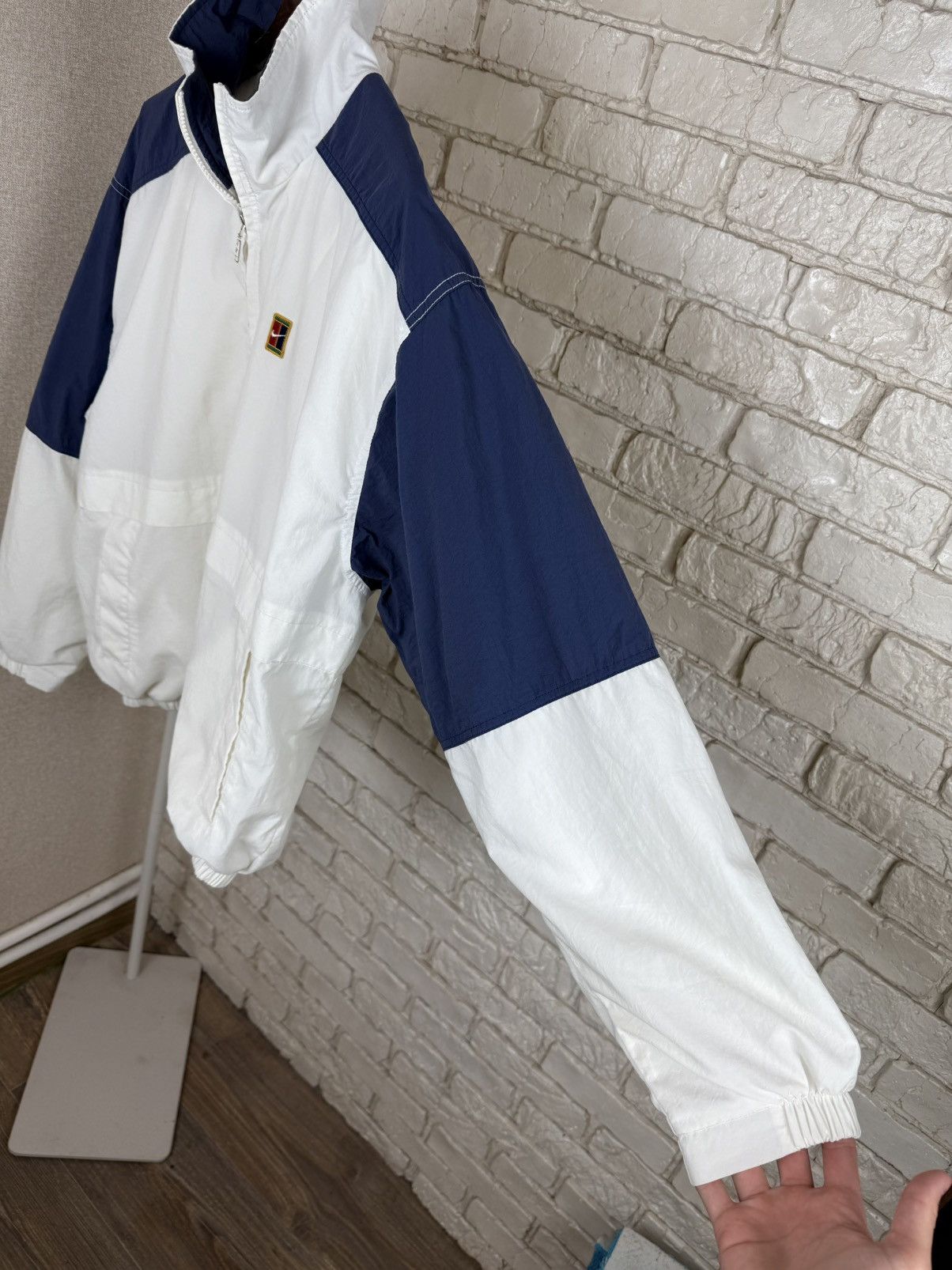Nike Vintage Nike Challenge Court Mens White Blue Track Jacket Size US M / EU 48-50 / 2 - 7 Thumbnail