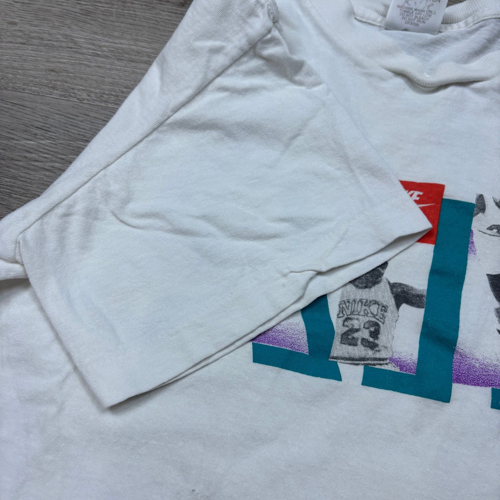 Nike Vintage 90s Nike Air Jordan T Shirt Men's Medium Boxy Size US M / EU 48-50 / 2 - 8 Thumbnail