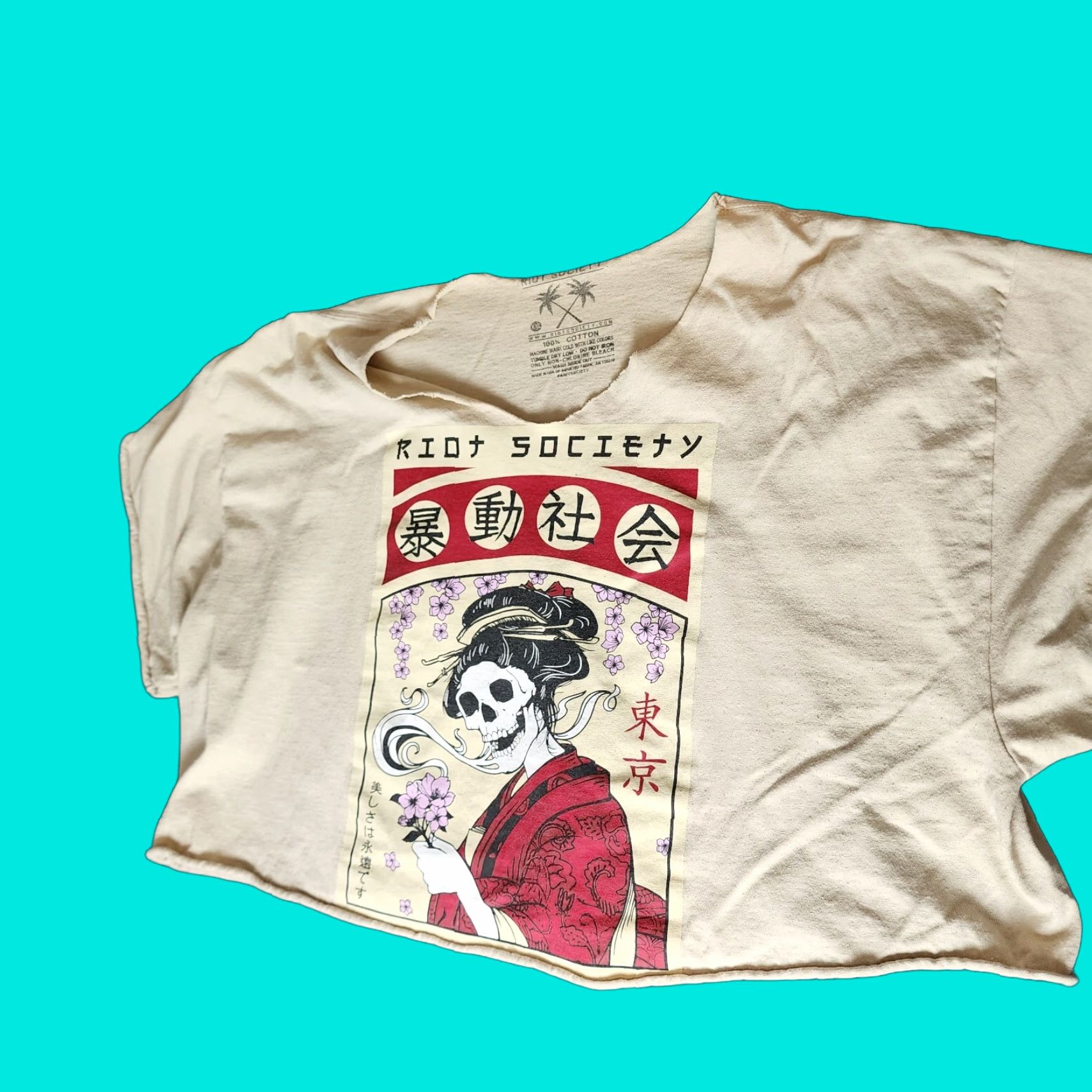 Vintage Riot Society Shirt womens 2XL short sleeve v neck Size XXL / US 16-18 / IT 52-54 - 1 Thumbnail