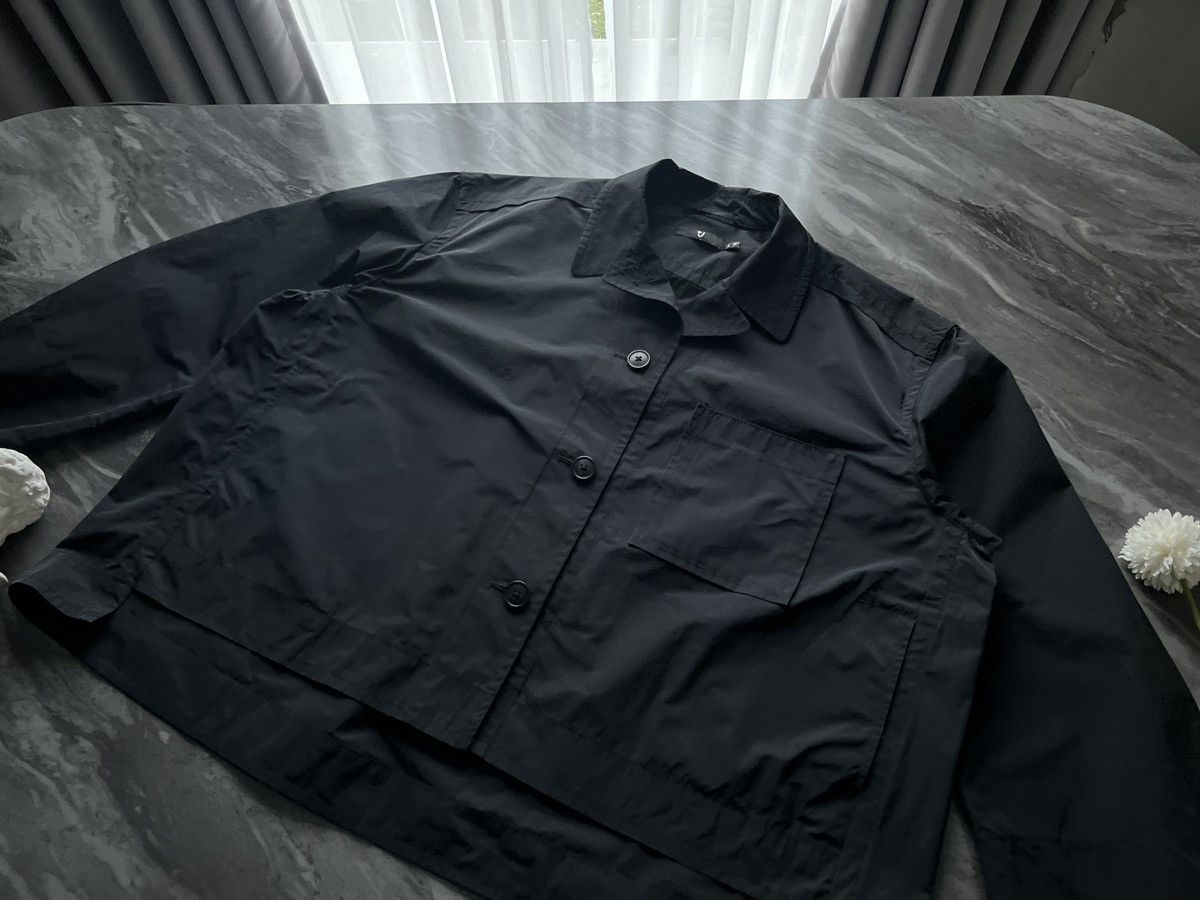image of Jil Sander x Uniqlo : Long Sleeve Crop Oversize Pattern +J in Black, Men's (Size Large)