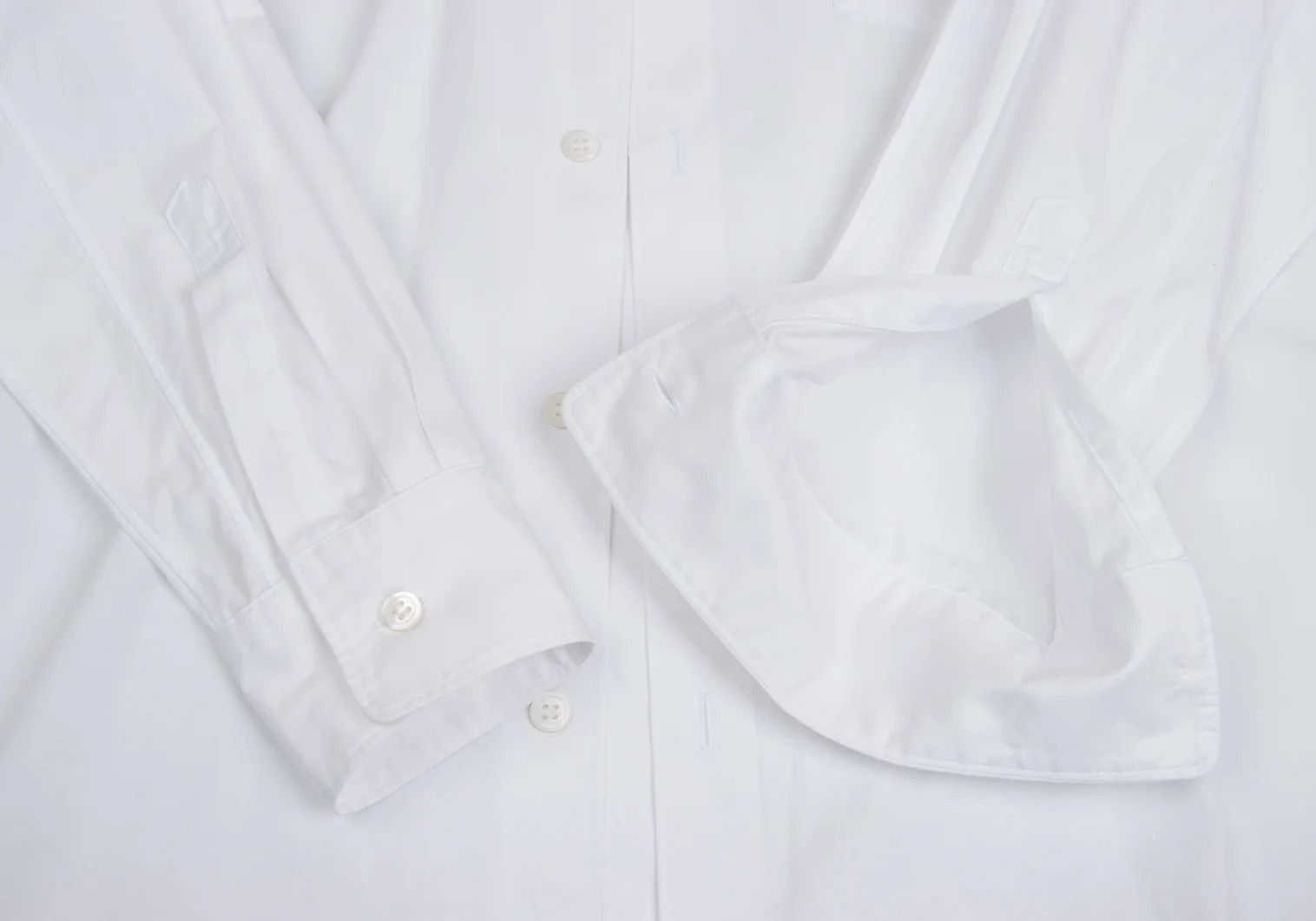 Comme des Garcons Homme Plus Cotton Layered Design Shirt in White, Size S Size US S / EU 44-46 / 1 - 8 Thumbnail