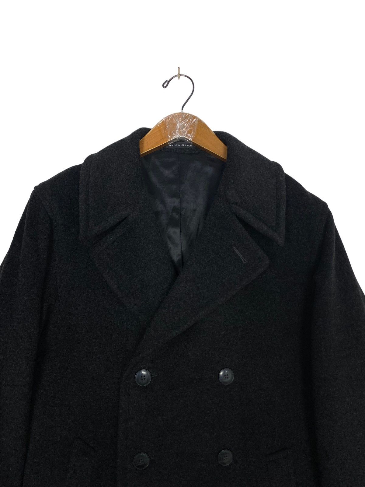 agnes b. Rare‼️ Vtg Agnes B Homme Double Breasted Wool Coat France Size US M / EU 48-50 / 2 - 5 Thumbnail