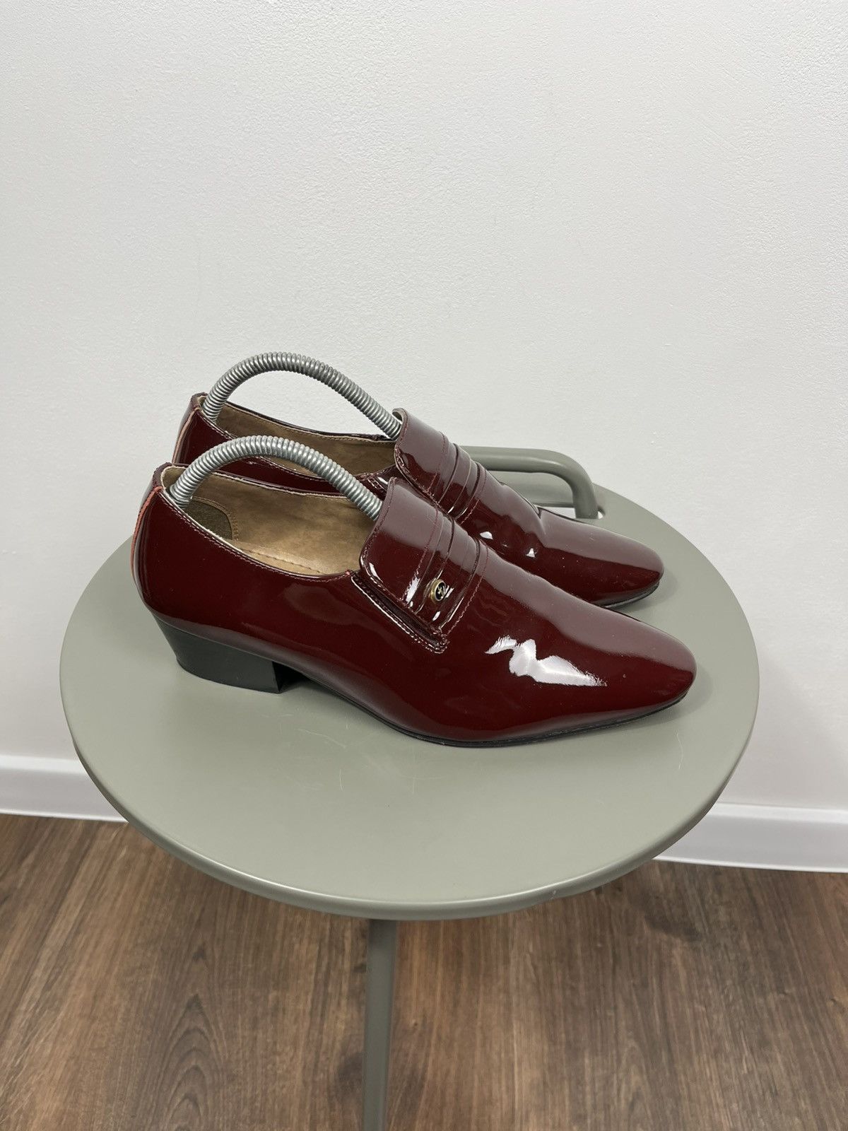 Other Lucini Burgundy Patent Leather Loafers UK 8 Size US 10 / IT 40 - 1 Thumbnail
