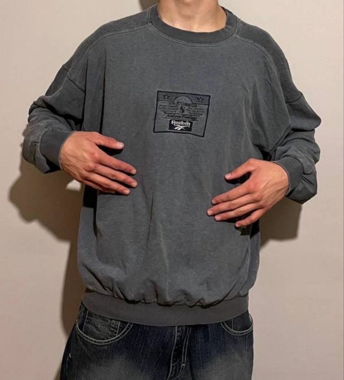 Reebok Vintage Reebok Challenge Sweatshirt Grey XL 90s Size US XL / EU 56 / 4 - 3 Thumbnail
