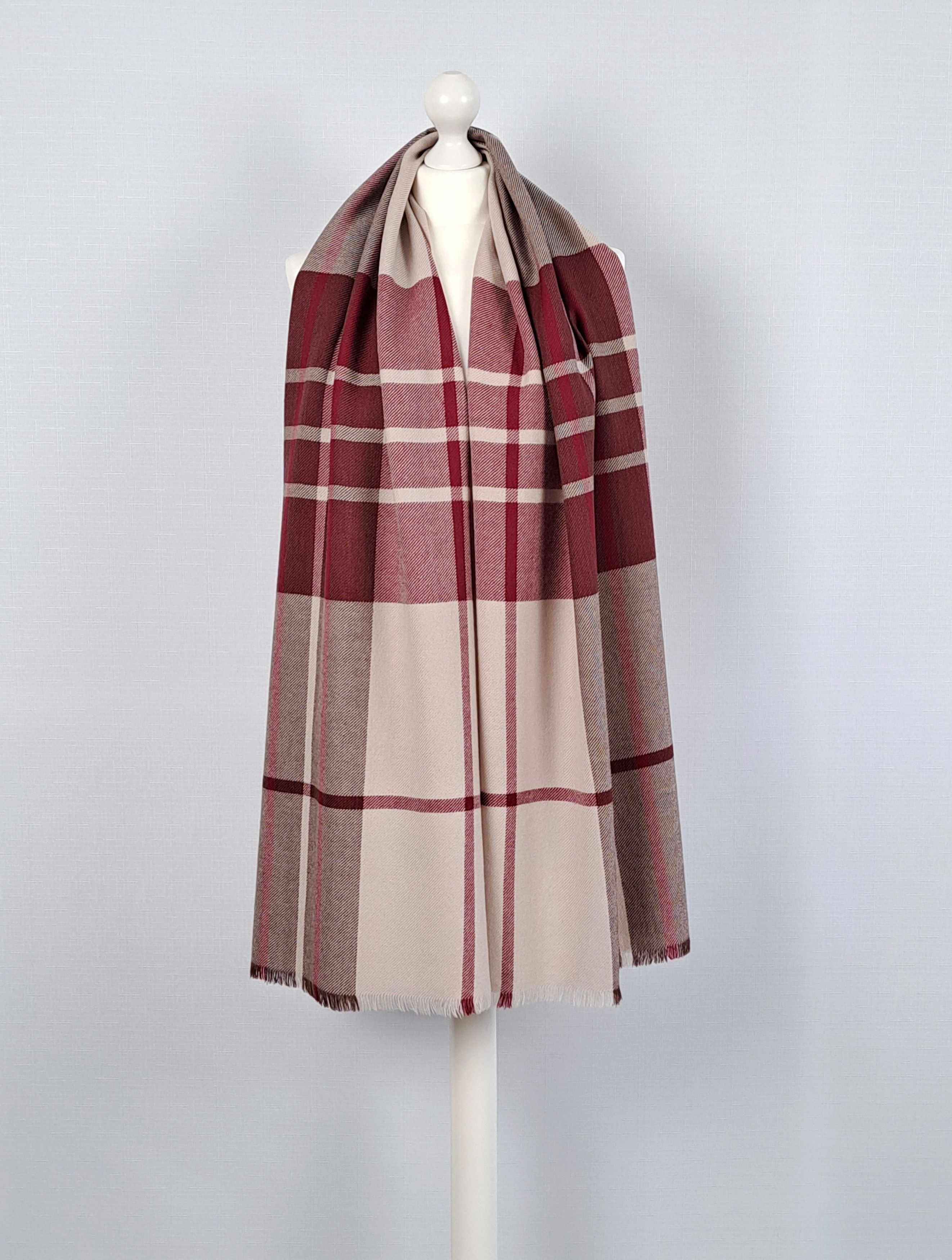 Ermenegildo Zegna Ermenegildo Zegna wool mega check luxury scarf. Size ONE SIZE - 5 Thumbnail