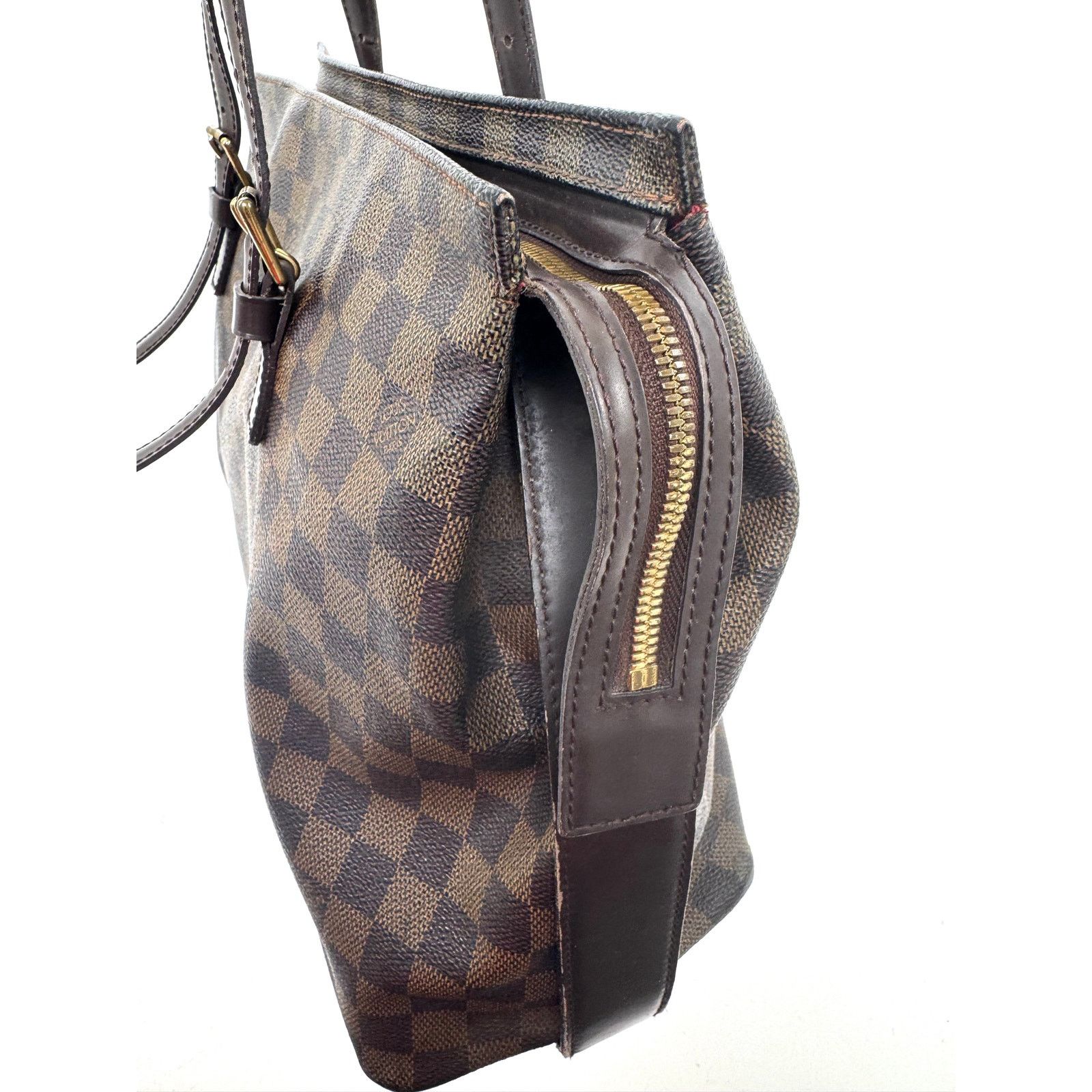 Louis Vuitton Louis Vuitton Brown Damier Ebene Chelsea Top Zip Tote Bag Size ONE SIZE - 7 Thumbnail