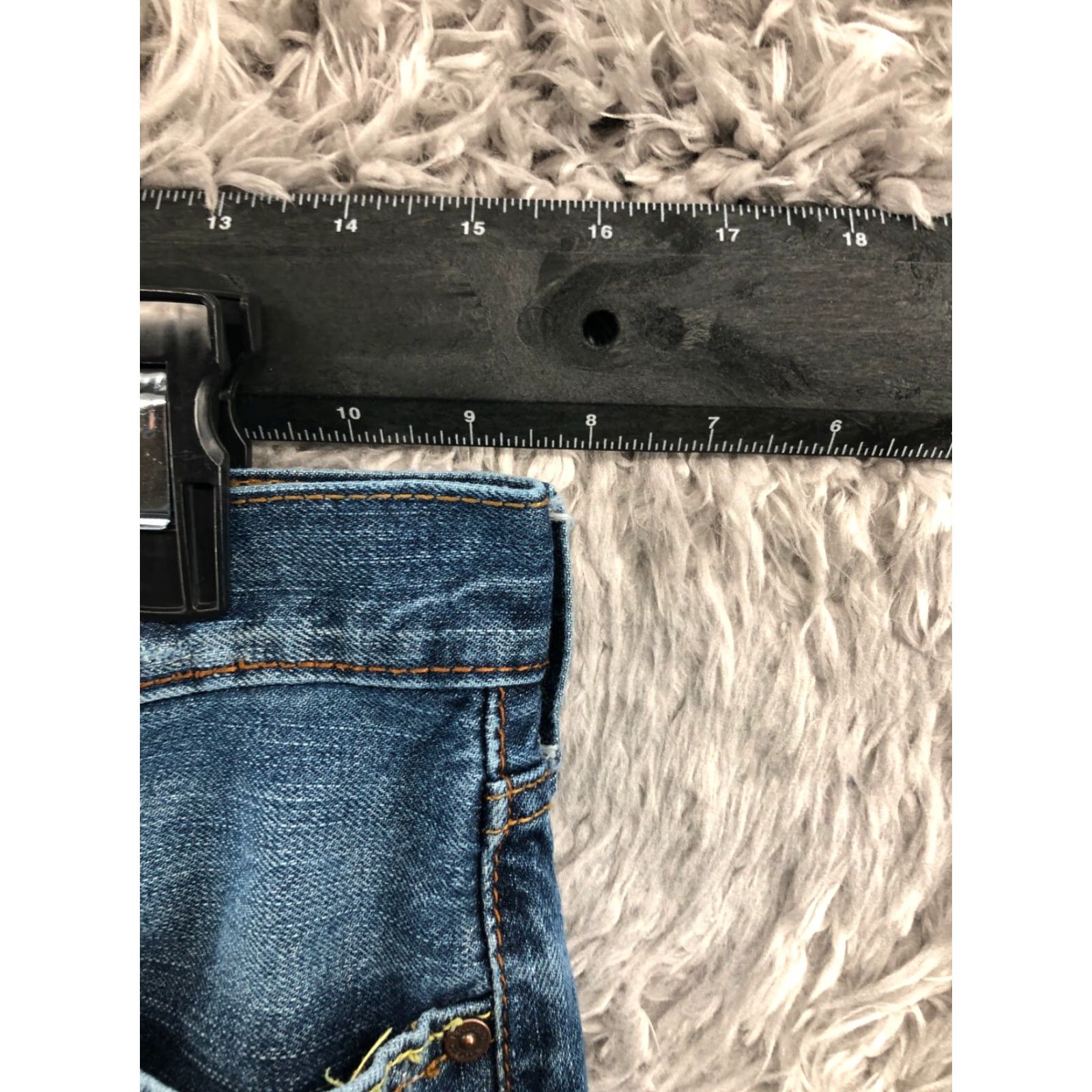 Vintage Bullhead Jeans Slim Straight Bullhead 30x30 Mens Mid Blue Wash Casual Regular Size 30 5-Pocket Denim Cotton Blend Belt Loops Zip Front Vintage No Size US 30 / EU 46 - 2 Thumbnail