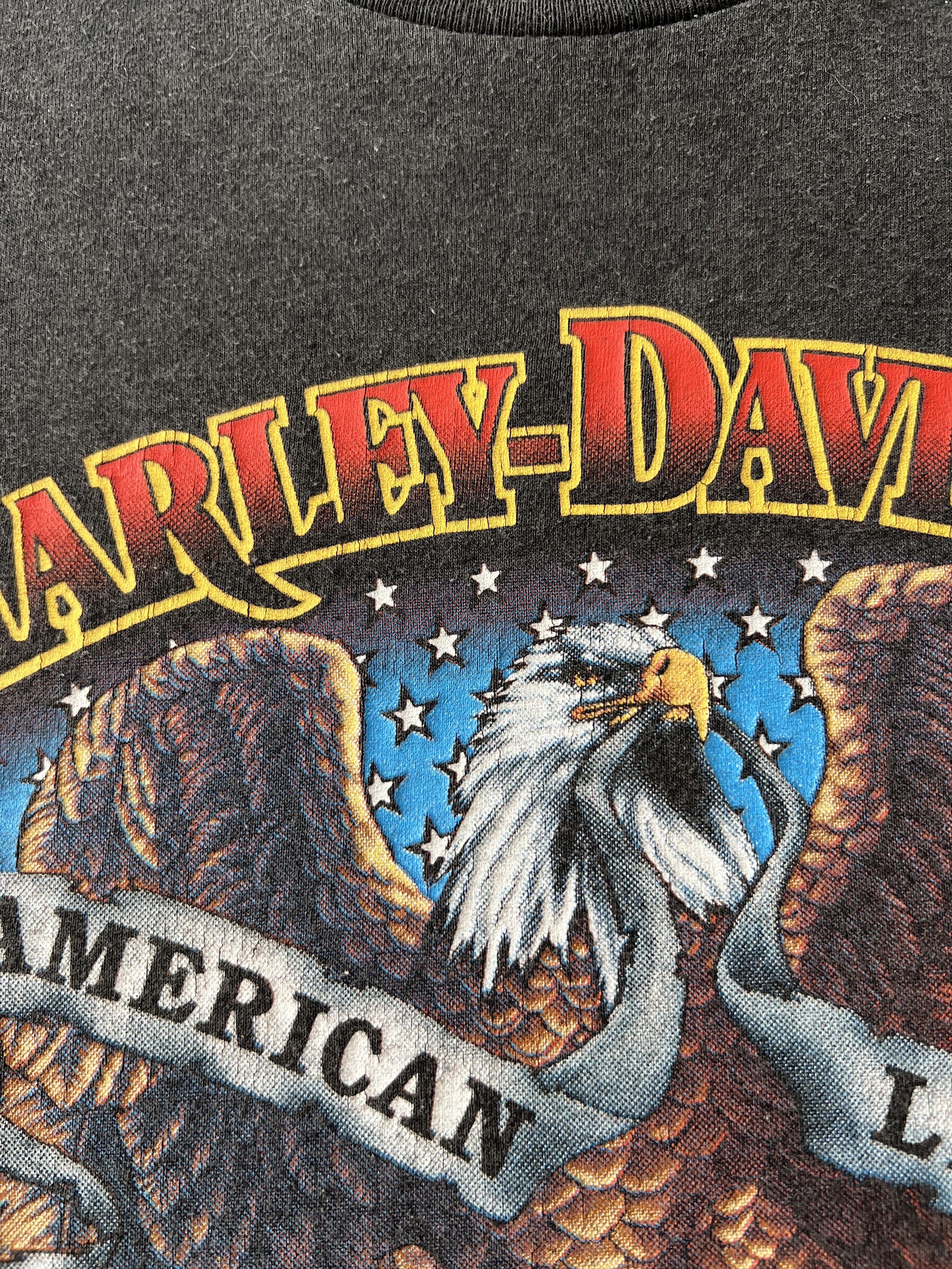 Harley Davidson Vintage 1990 3D Emblem Harley Davidson American Legend Eagle Size US XXL / EU 58 / 5 - 5 Thumbnail