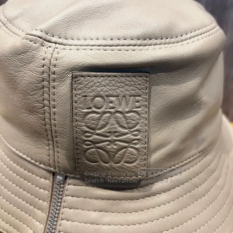 Loewe Loewe size 57 Zippered Leather Fisherman's Hat Size ONE SIZE - 3 Thumbnail