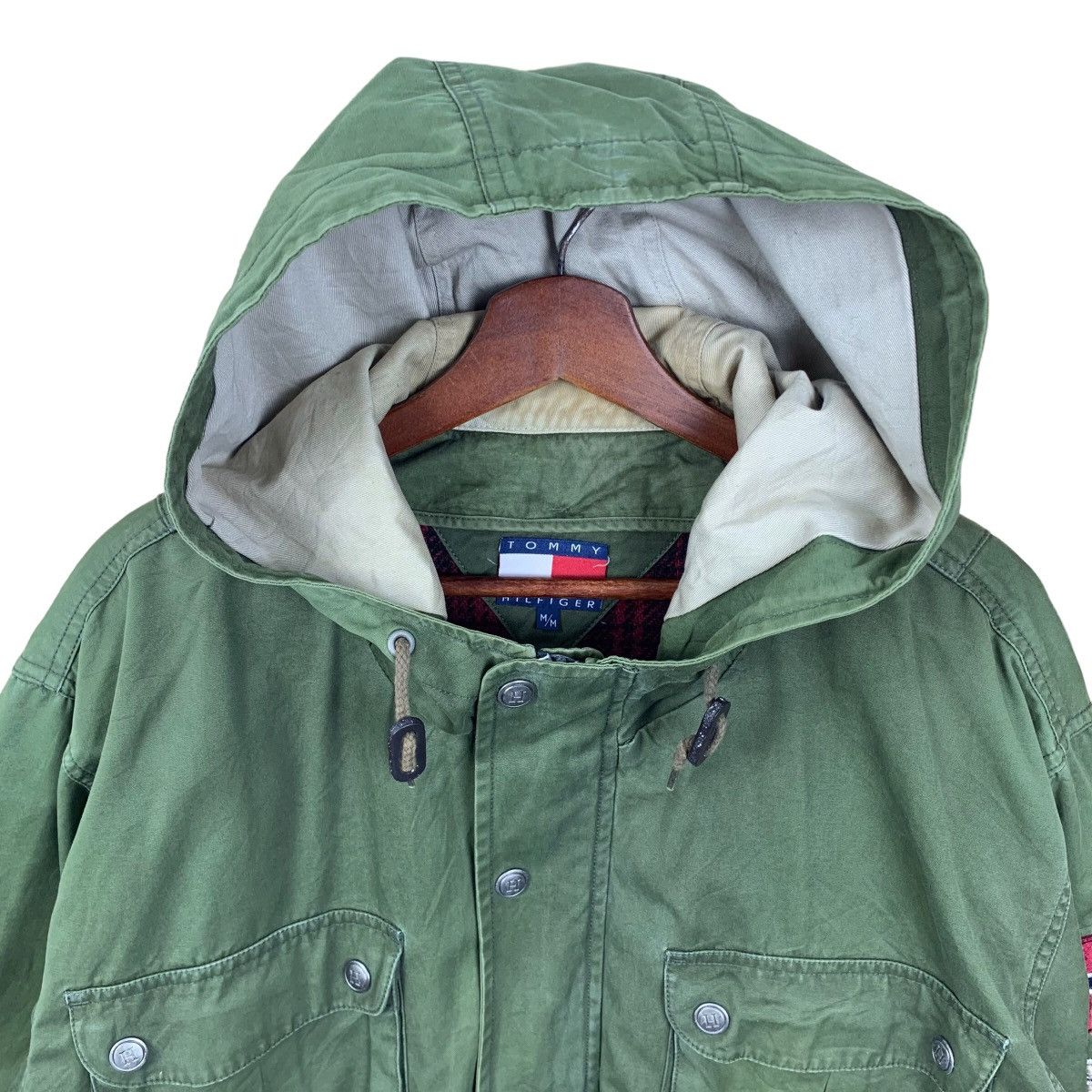 Tommy Hilfiger × Vintage Vintage Tommy Hilfiger Parka Jacket Size US M / EU 48-50 / 2 - 2 Thumbnail