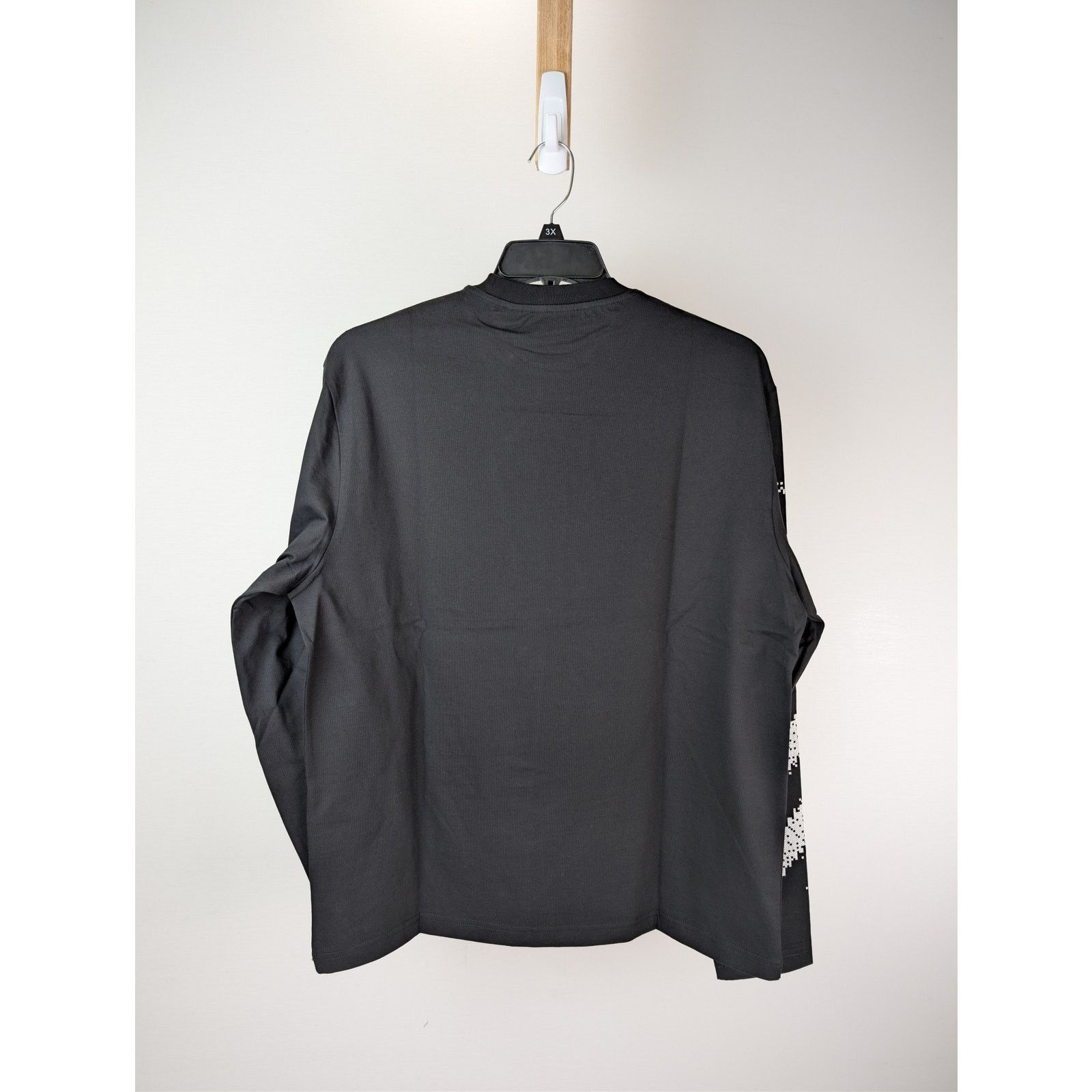 Off-White o1rshd1 Q:2 / Pixel Diag Skate L/S T-Shirt in Black/White Size US XL / EU 56 / 4 - 16 Thumbnail
