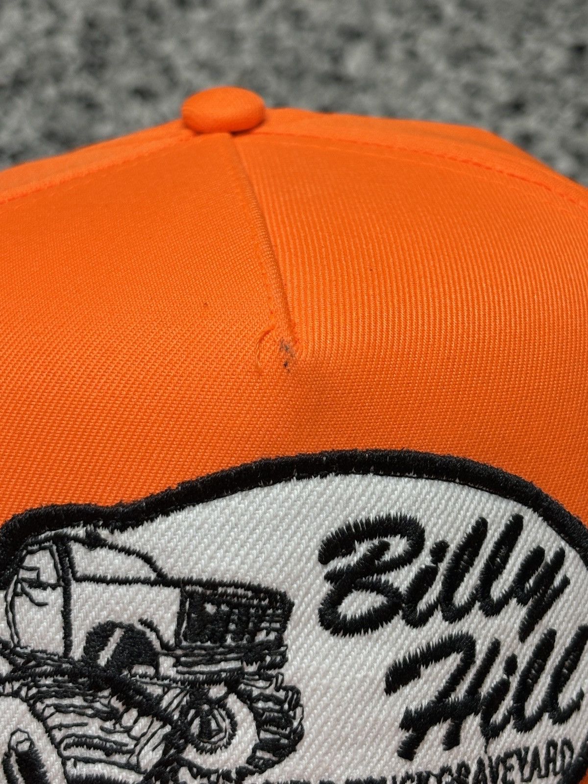 Billy Hill 2021 Billy Hill Neon Orange “Parts, S&S” Truckers Hat OSFM Size ONE SIZE - 6 Thumbnail