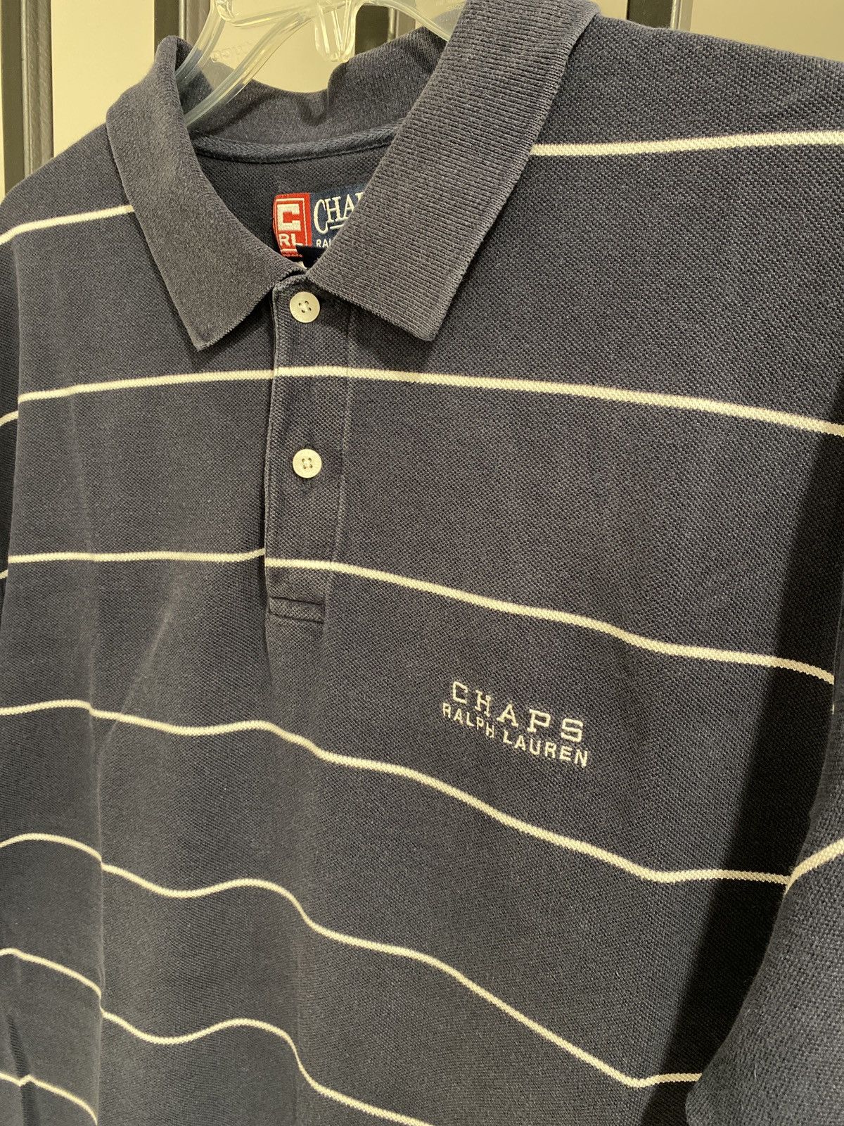 chaps Ralph Lauren ブラックウォッチ カバーオール 90s CHAPS Wool Half-Zip Pullover Shirt 茶 L チャップス 長袖