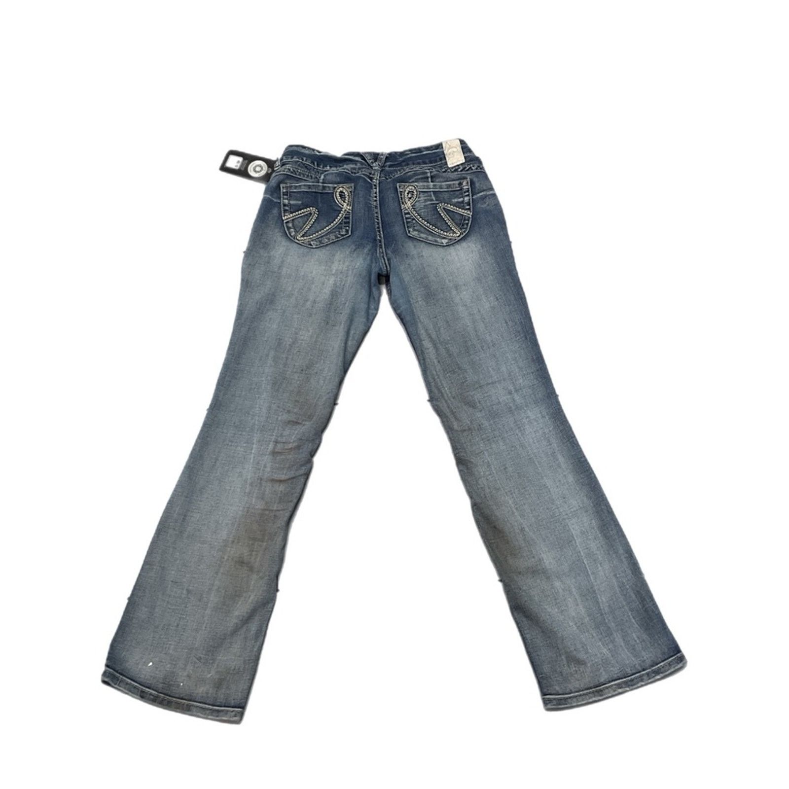 Vintage Vanity Distressed Denim Pants Size 29" - 2 Thumbnail