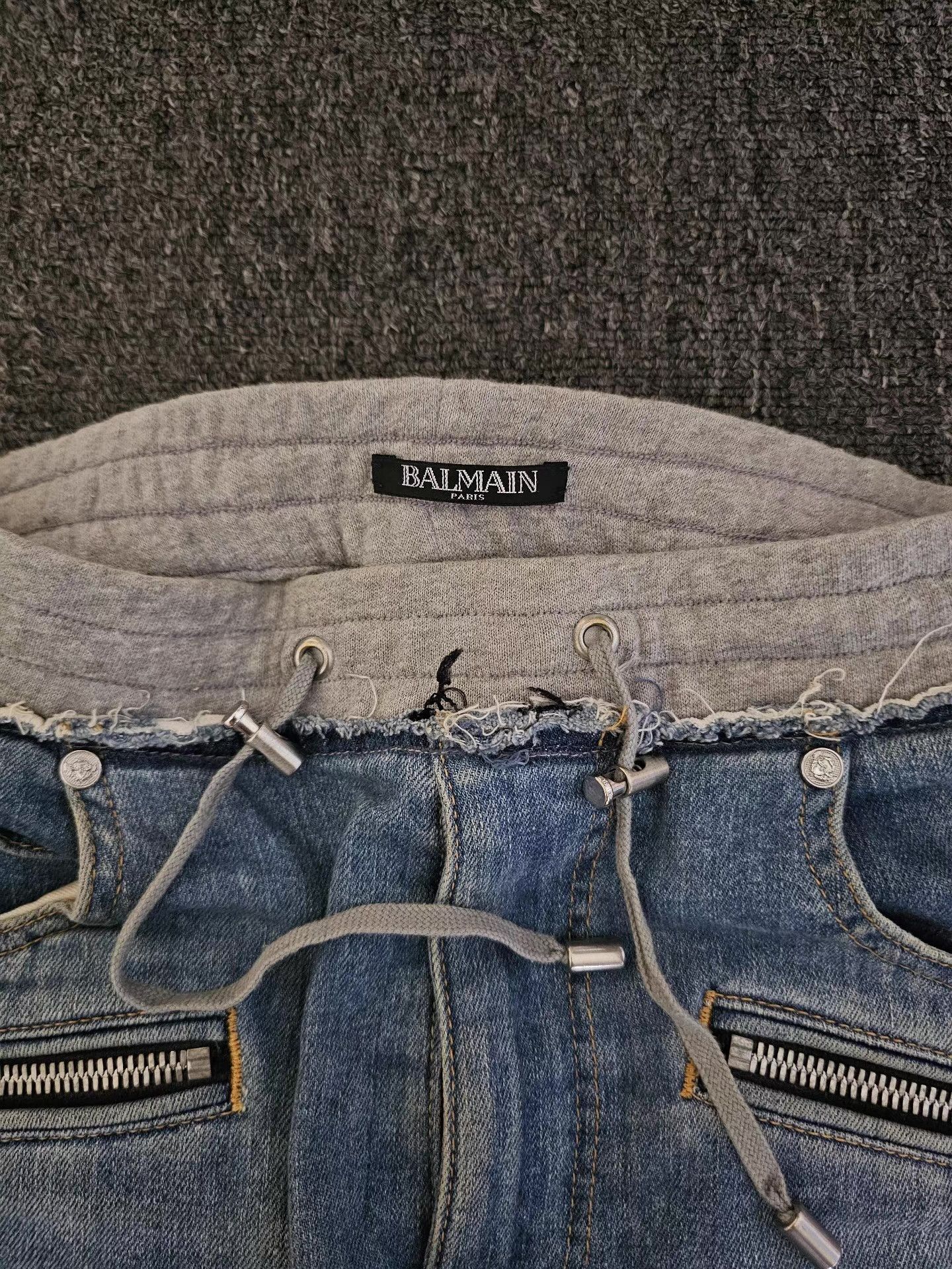Balmain Balmain denim patchwork sweatpants, Size US 30 / EU 46 - 3 Thumbnail