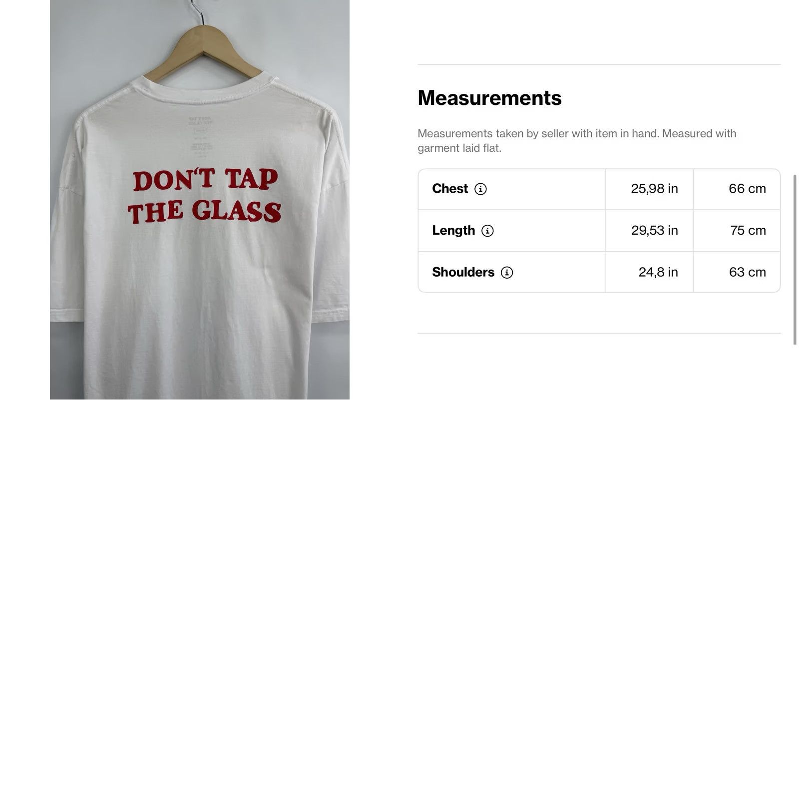 Golf Wang VINTAGE Don’t Tap The Glass Golf Wang Tyler The Creator T-Shirt XXL White Mens Shirt 2XL Size US XXL / EU 58 / 5 - 8 Thumbnail