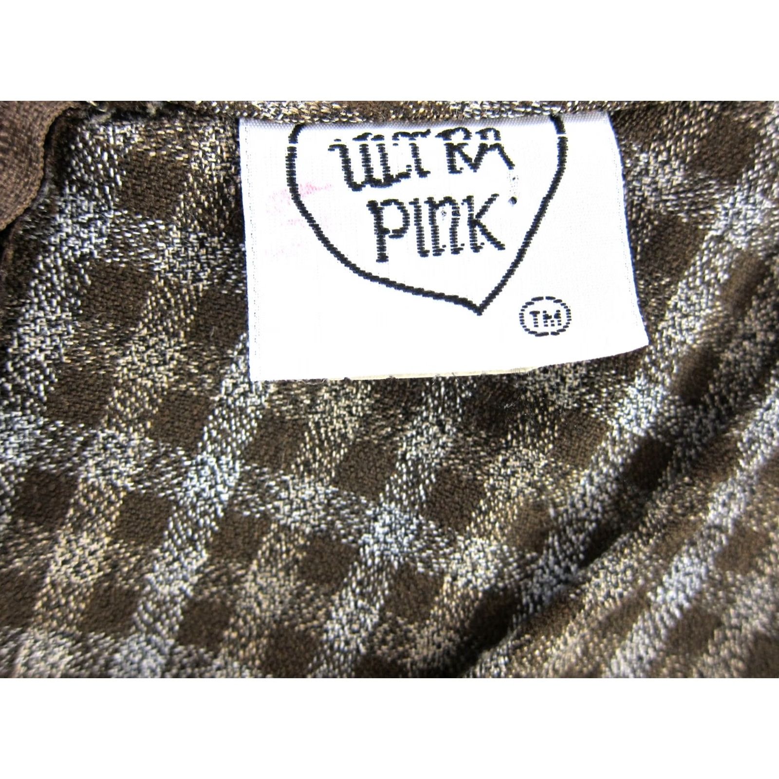 Pinko VINTAGE Ultra Pink Plaid Sleeveless Tank Dress Shirt Dress Women S Brown Grey 70s 80s 90s Size S / US 4 / IT 40 - 3 Thumbnail