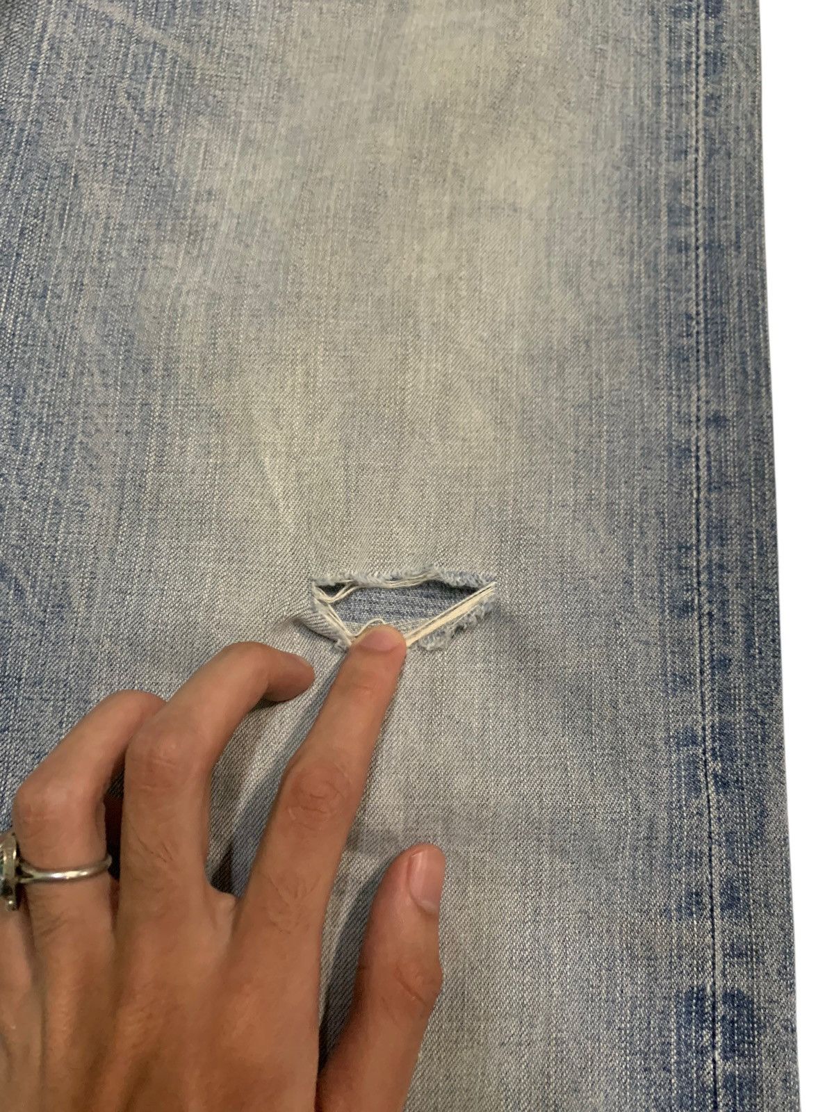 Edwin VINTAGE EDWIN 505BXX SELVEDGE FADED&RUSTY DISTRESSED DENIM Size US 30 / EU 46 - 21 Thumbnail