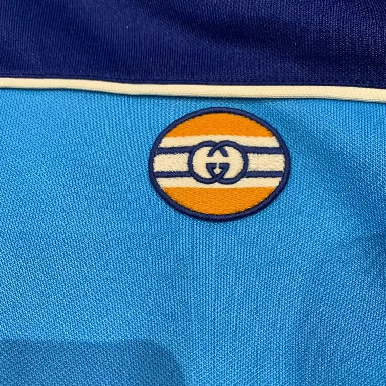 Gucci Gucci Blue Side Stripe Logo Jacket- Size US L / EU 52-54 / 3 - 5 Thumbnail