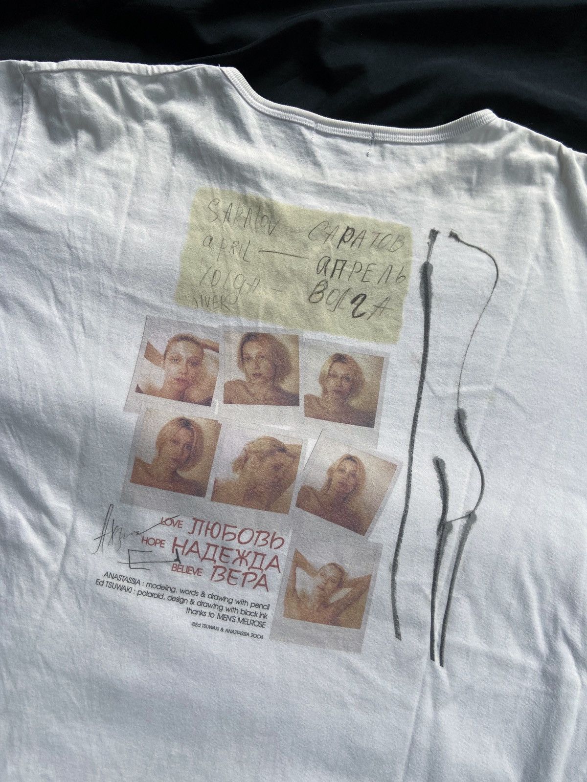 Japanese Brand MEN'S MELROSE ARTICLE ANASTASSIA & ED TSUWAKI TEE Size US M / EU 48-50 / 2 - 8 Thumbnail