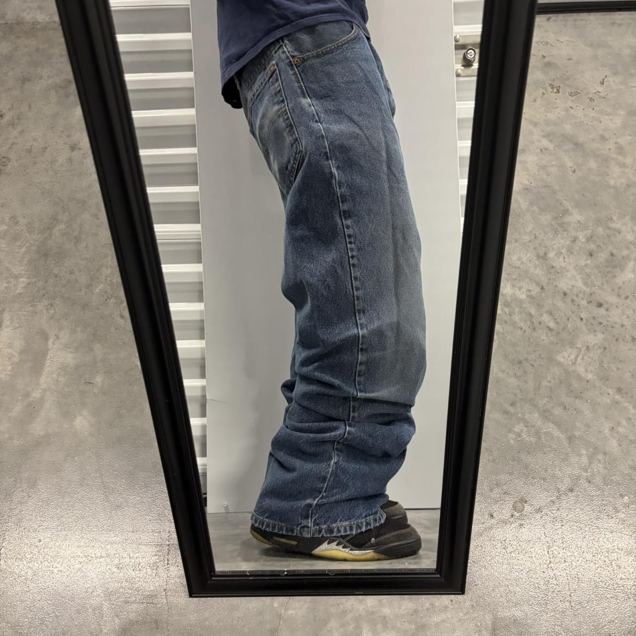 Levi's × Vintage Crazy Vintage Y2K/2000s Baggy Grunge Dark Wash Levis Skater Denim Jeans! Size US 42 / EU 58 - 2 Thumbnail