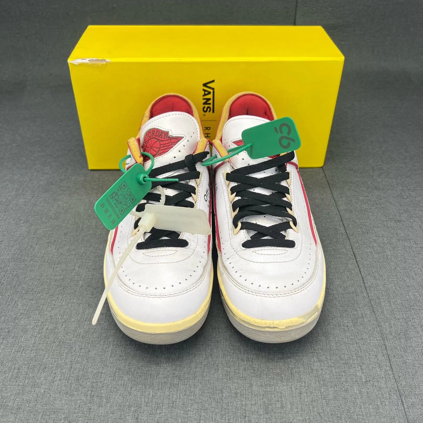 Nike Air Jordan 1 White Red 42.5 Laces & Extras Original Box Size US 9 / EU 42 - 6 Thumbnail