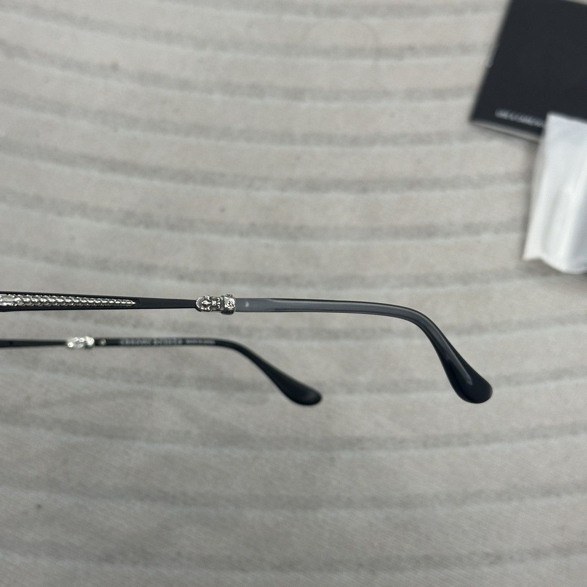 Chrome Hearts CHROME HEARTS STRAPADICTOME MATTE BLACK EYEGLASSES Size ONE SIZE - 6 Thumbnail