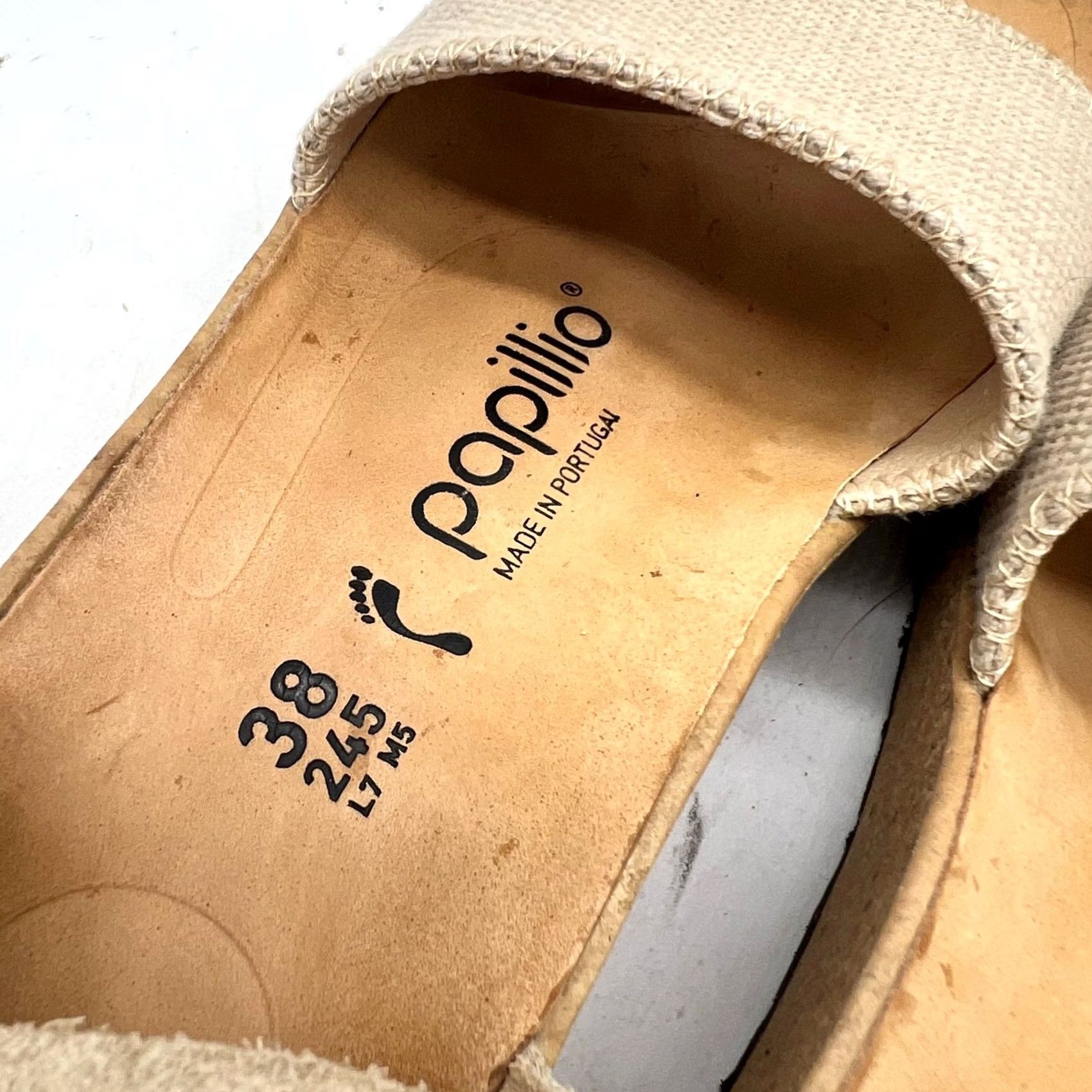 Birkenstock Birkenstock Papillio Glenda Wedge Sandals Cream Cork Platform Slingback Womens 38 US 7 Size Size US 7 / IT 37 - 7 Thumbnail
