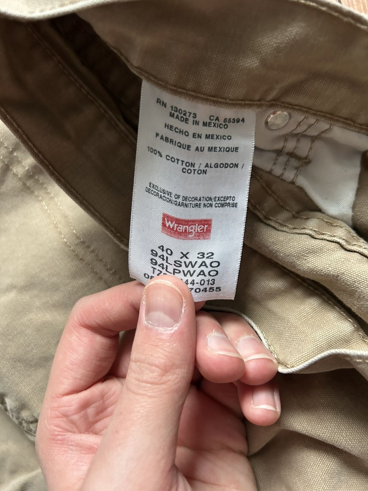 Wrangler Vintage Wrangler khaki pants Size US 32 / EU 48 - 4 Thumbnail