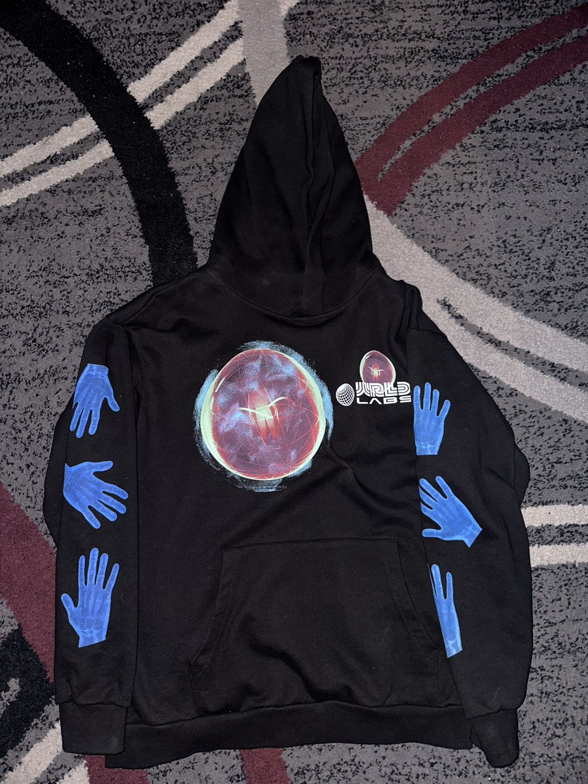 Image of 999 Club Juice Wrld Drk Matter Hoodie Size XL in Black, Men's