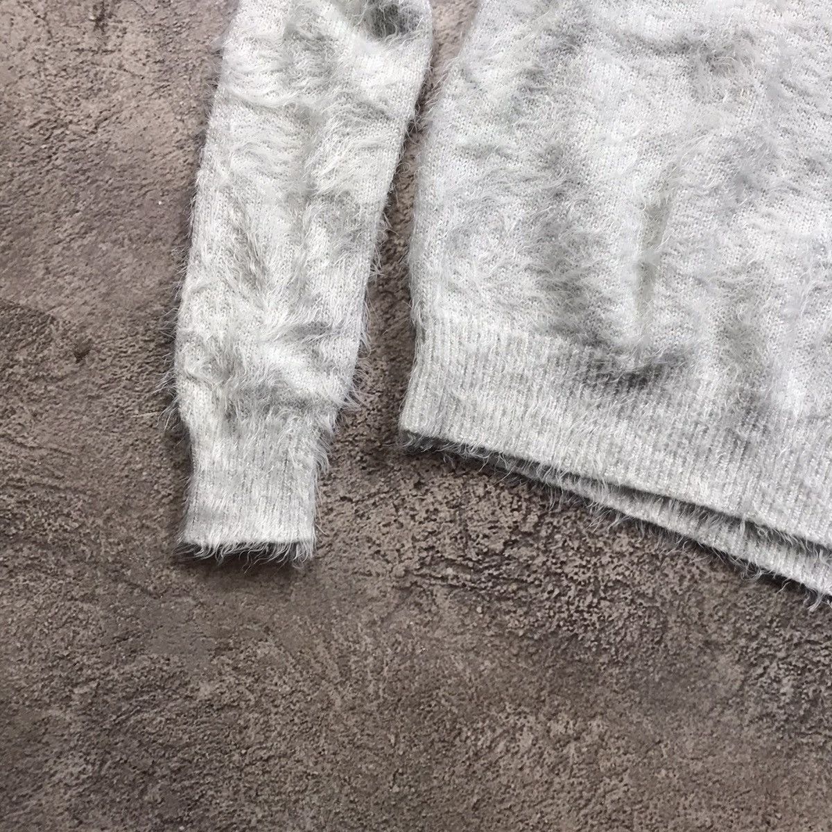 Japanese Brand Vintage Y2K ABSTRACT MOHAIR SWEATER Knitted Oversized 90s Size M / US 6-8 / IT 42-44 - 4 Thumbnail